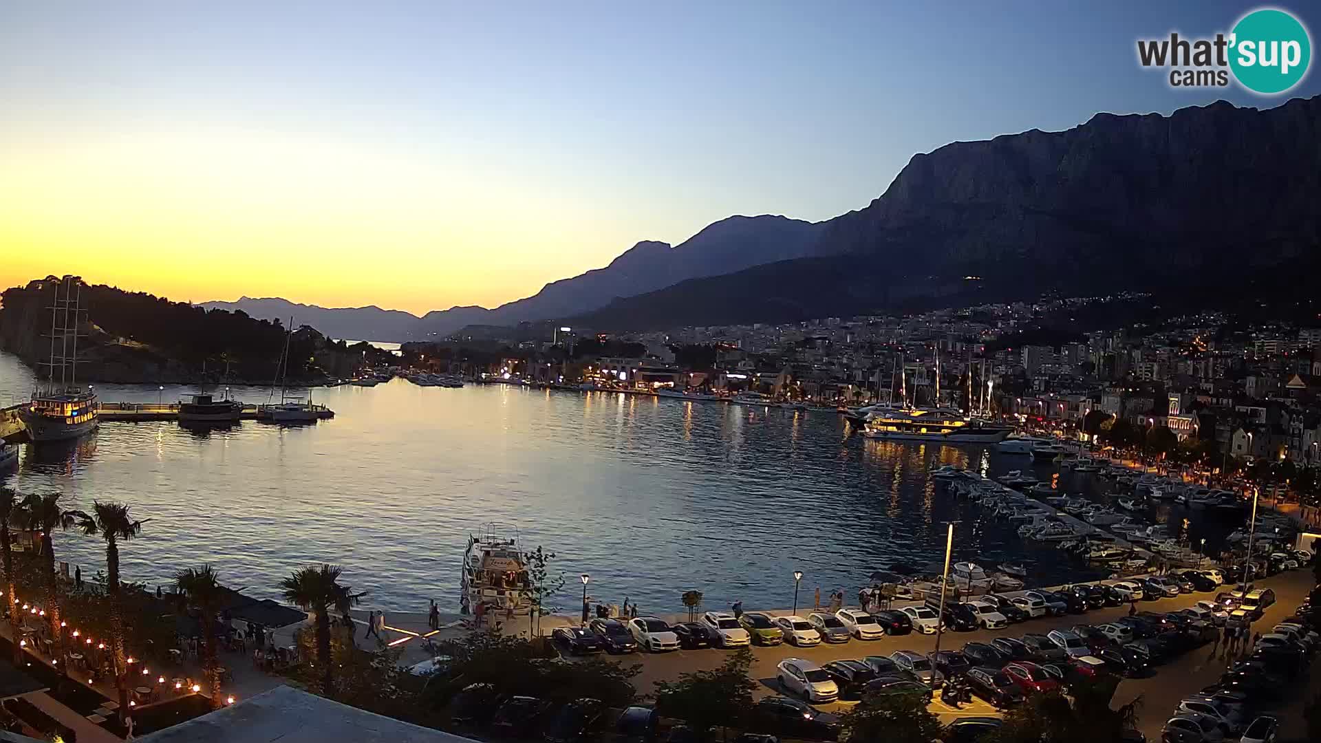 Webcam Makarska promenade de bord de mer