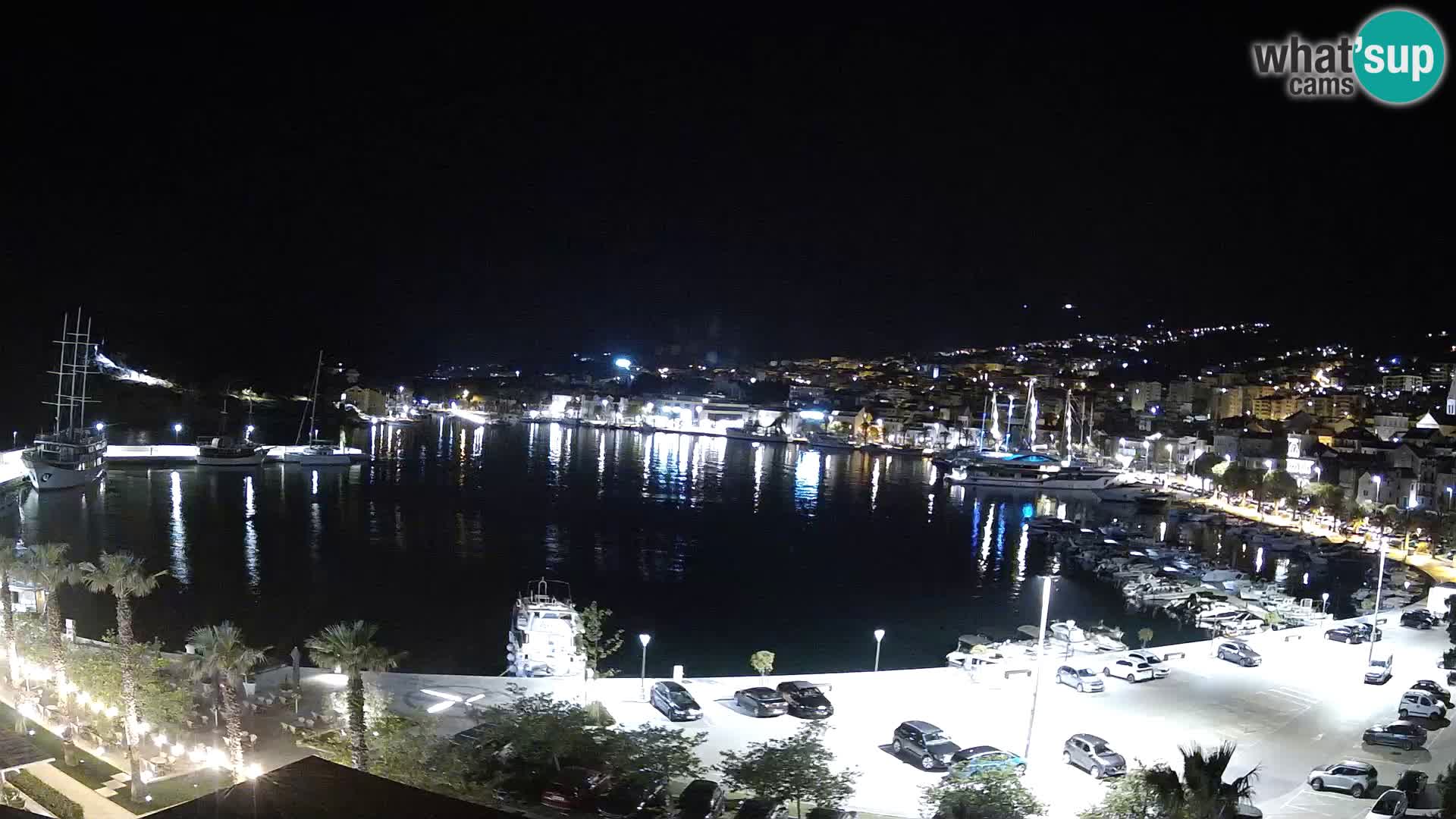 Webcam Makarska promenade de bord de mer