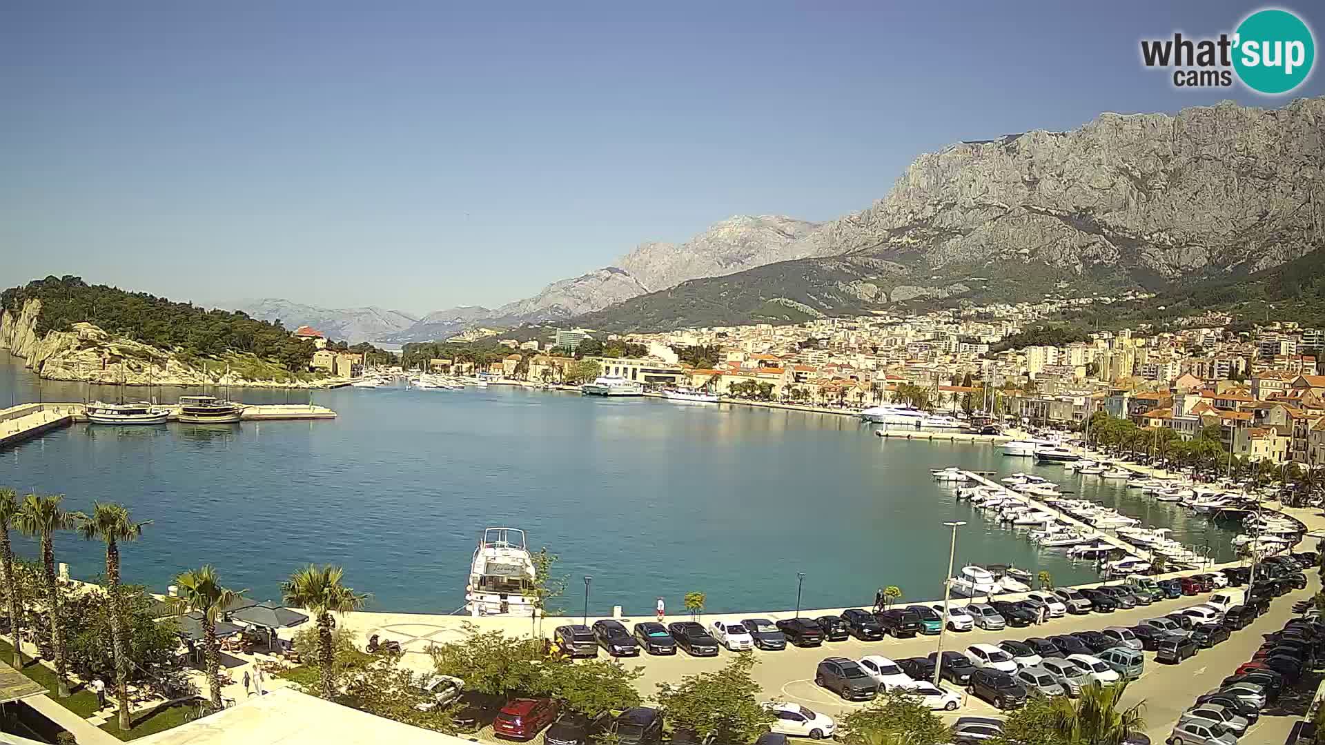 Webcam Makarska ‘s seaside promenade