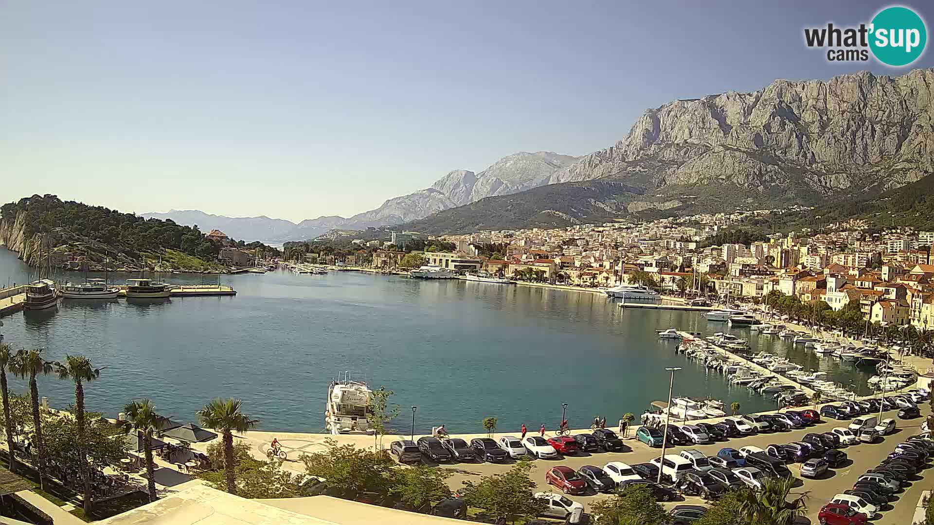 Webcam Makarska ‘s seaside promenade