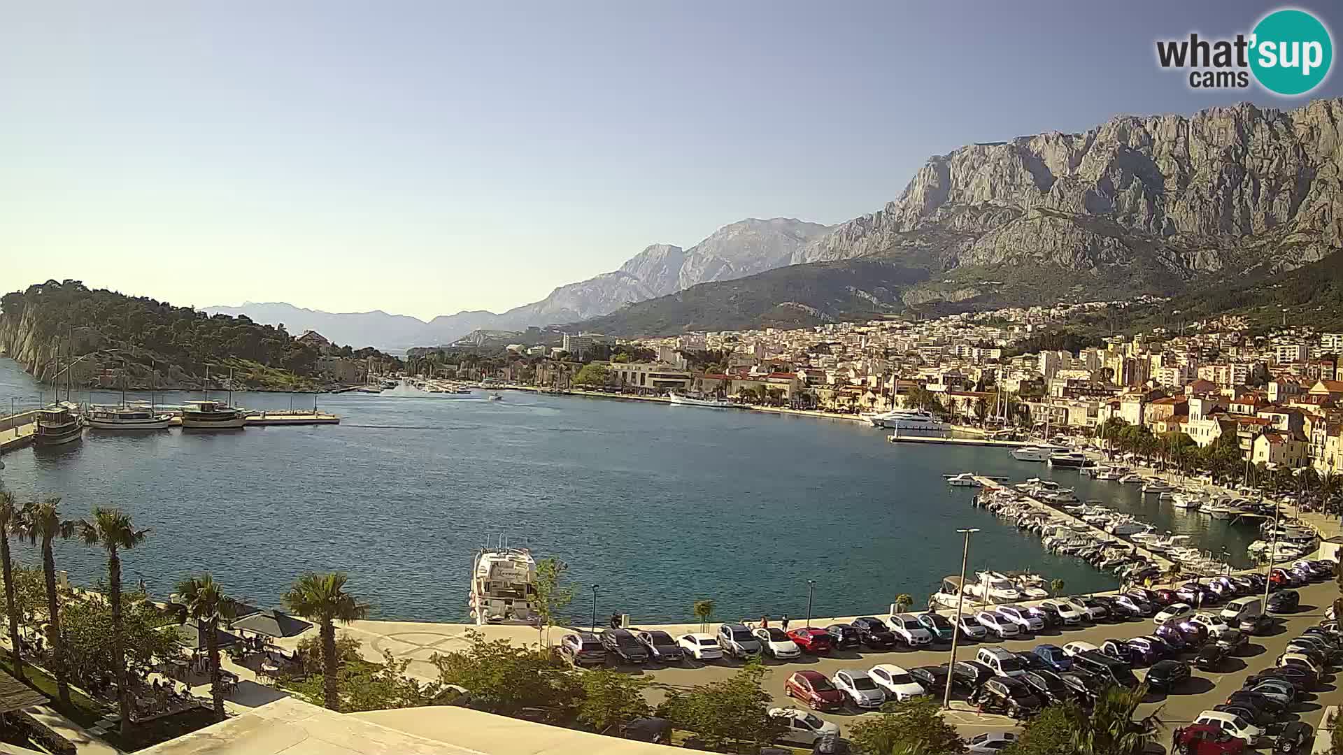 Webcam Makarska ‘s seaside promenade
