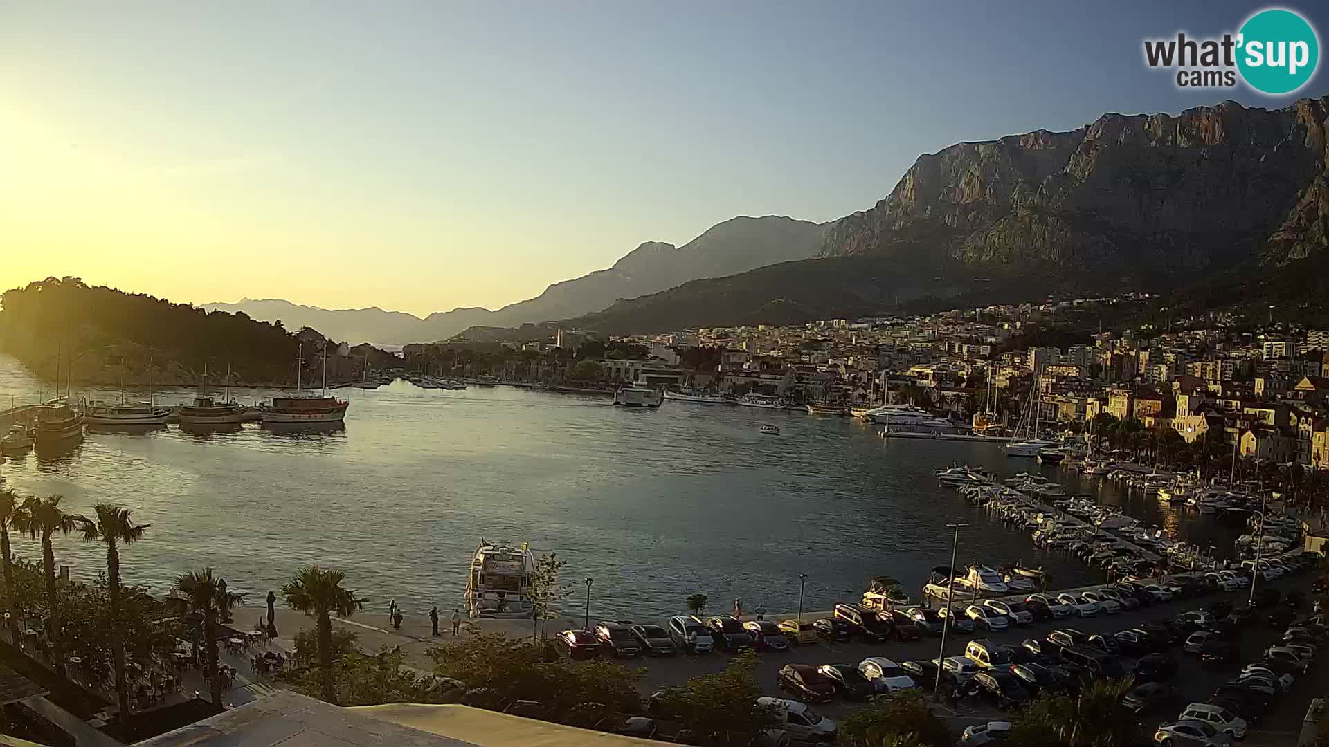 Webcam Makarska ‘s seaside promenade