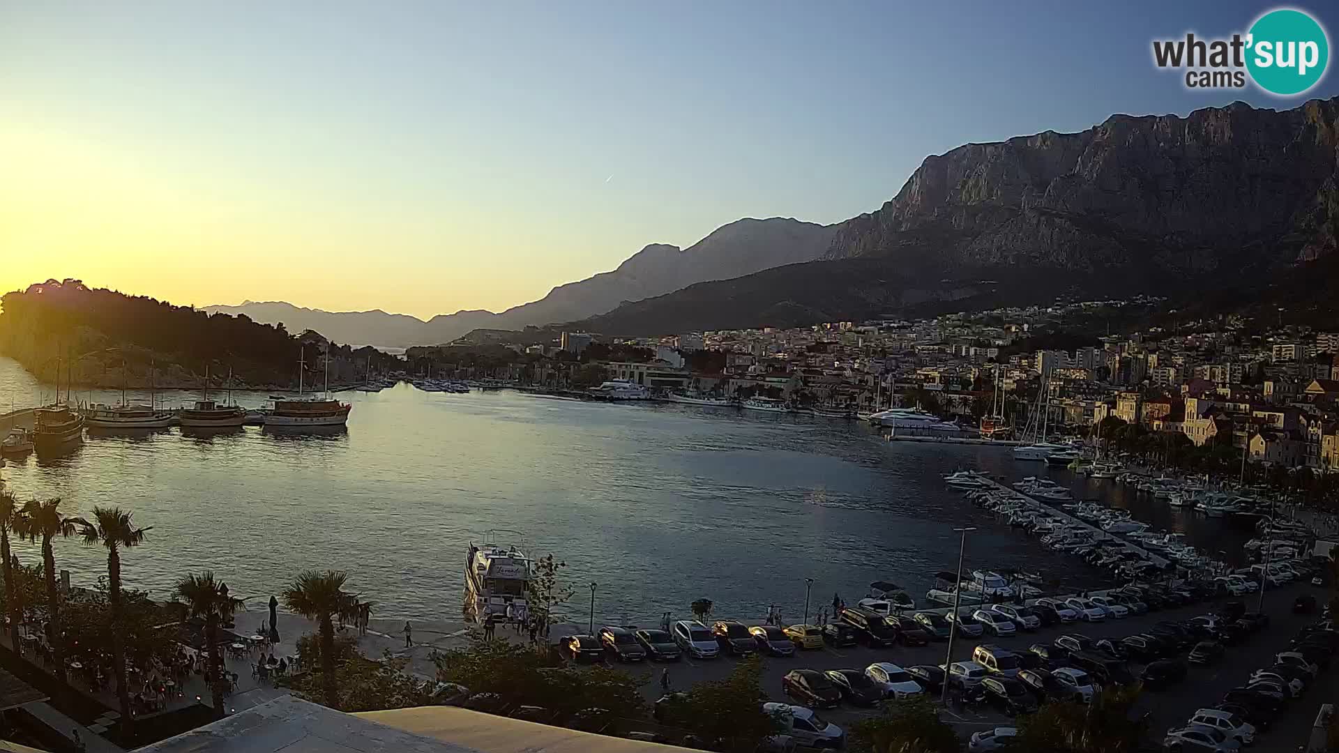 Webcam Makarska ‘s seaside promenade