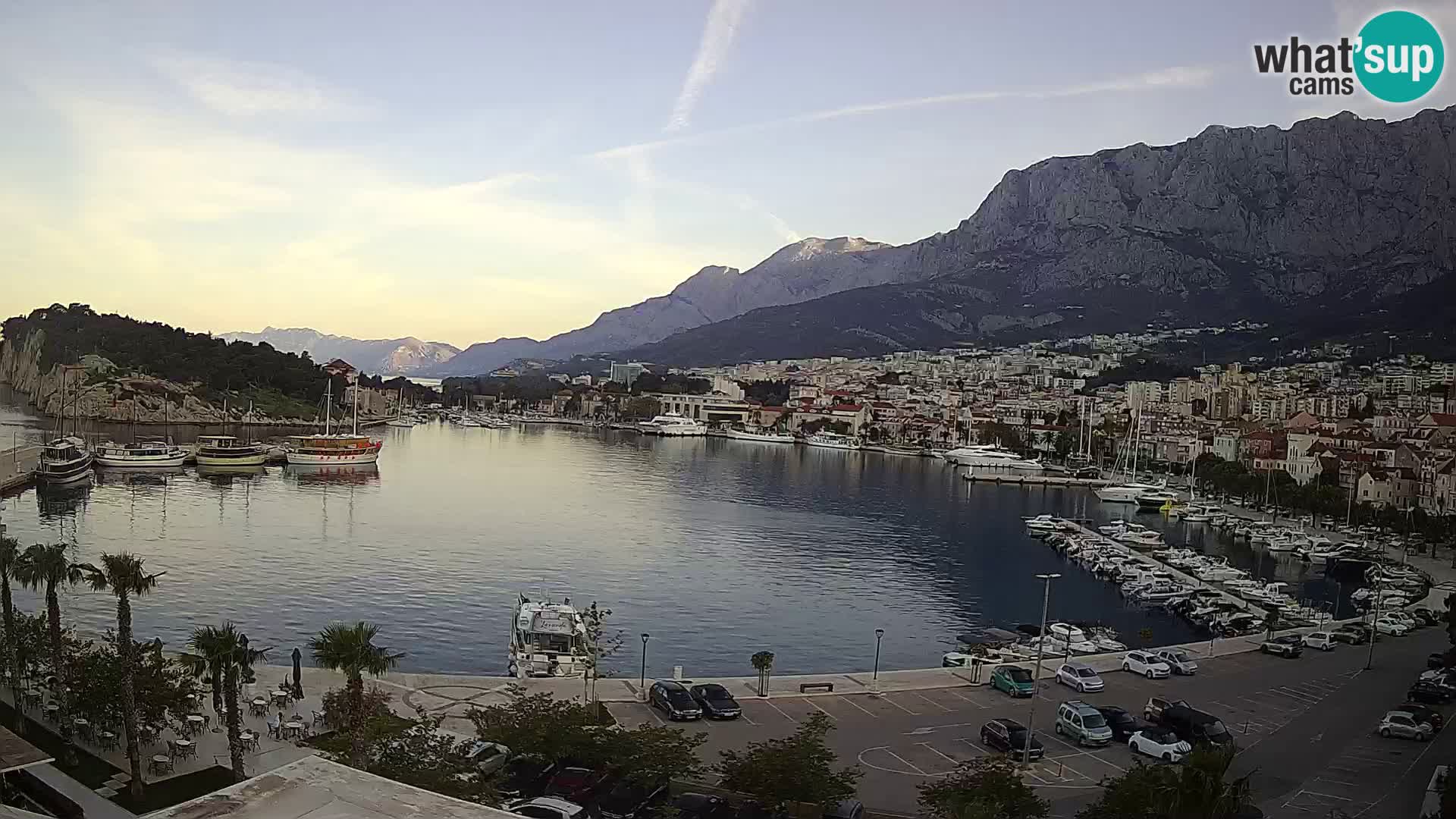 Webcam Makarska ‘s seaside promenade