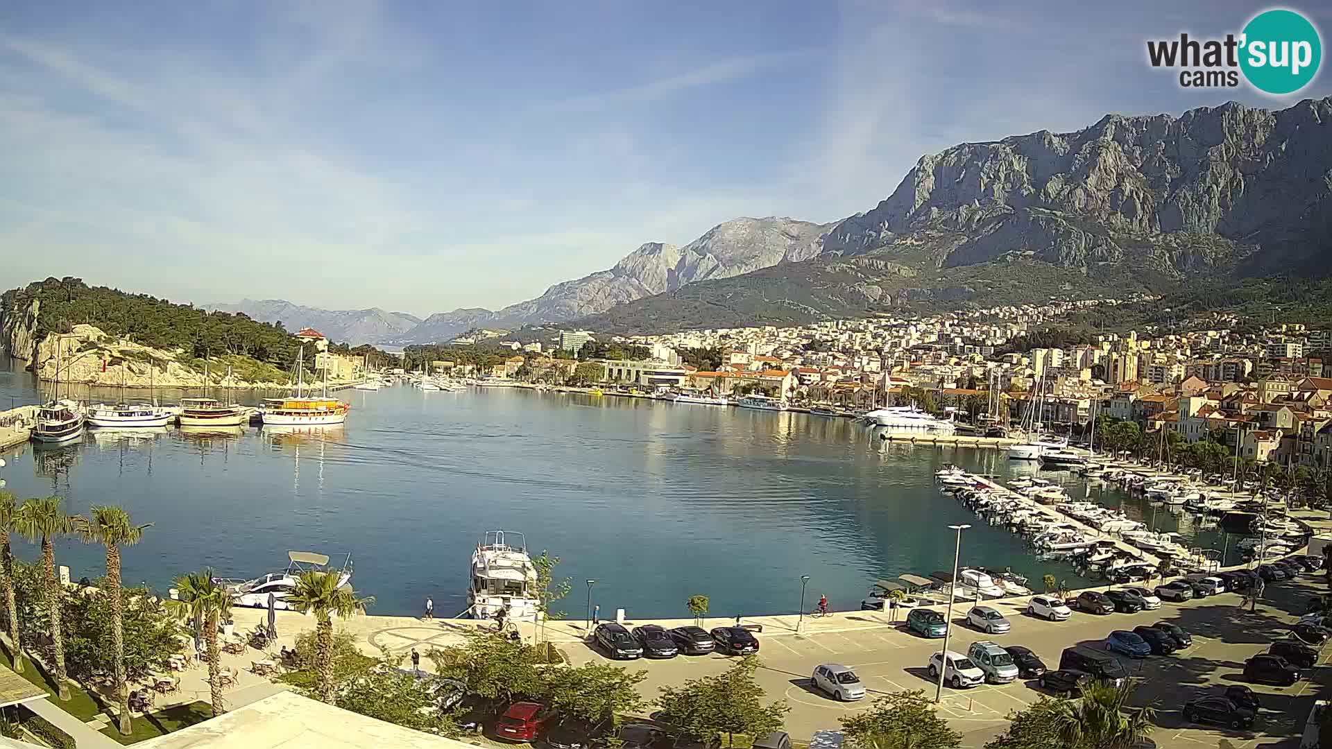 Webcam Makarska ‘s seaside promenade