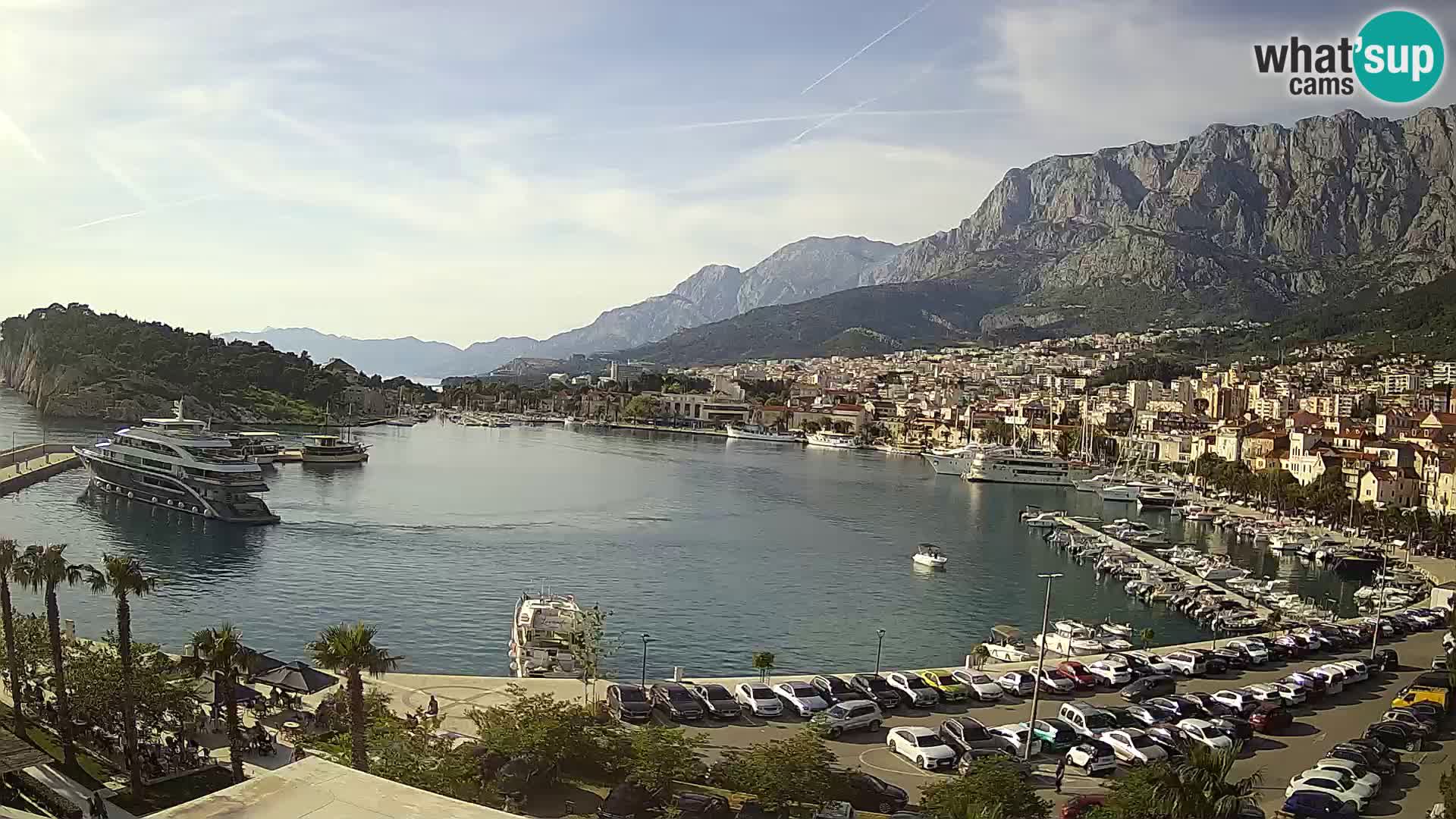 Webcam Makarska ‘s seaside promenade