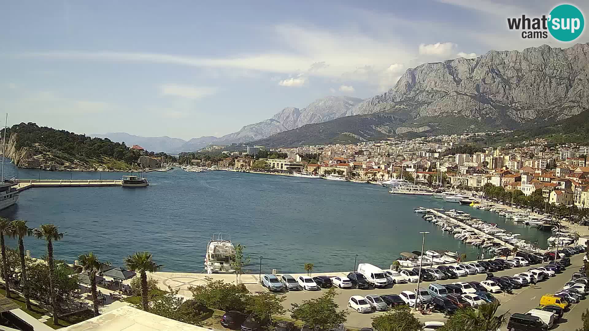 Webcam Makarska ‘s seaside promenade