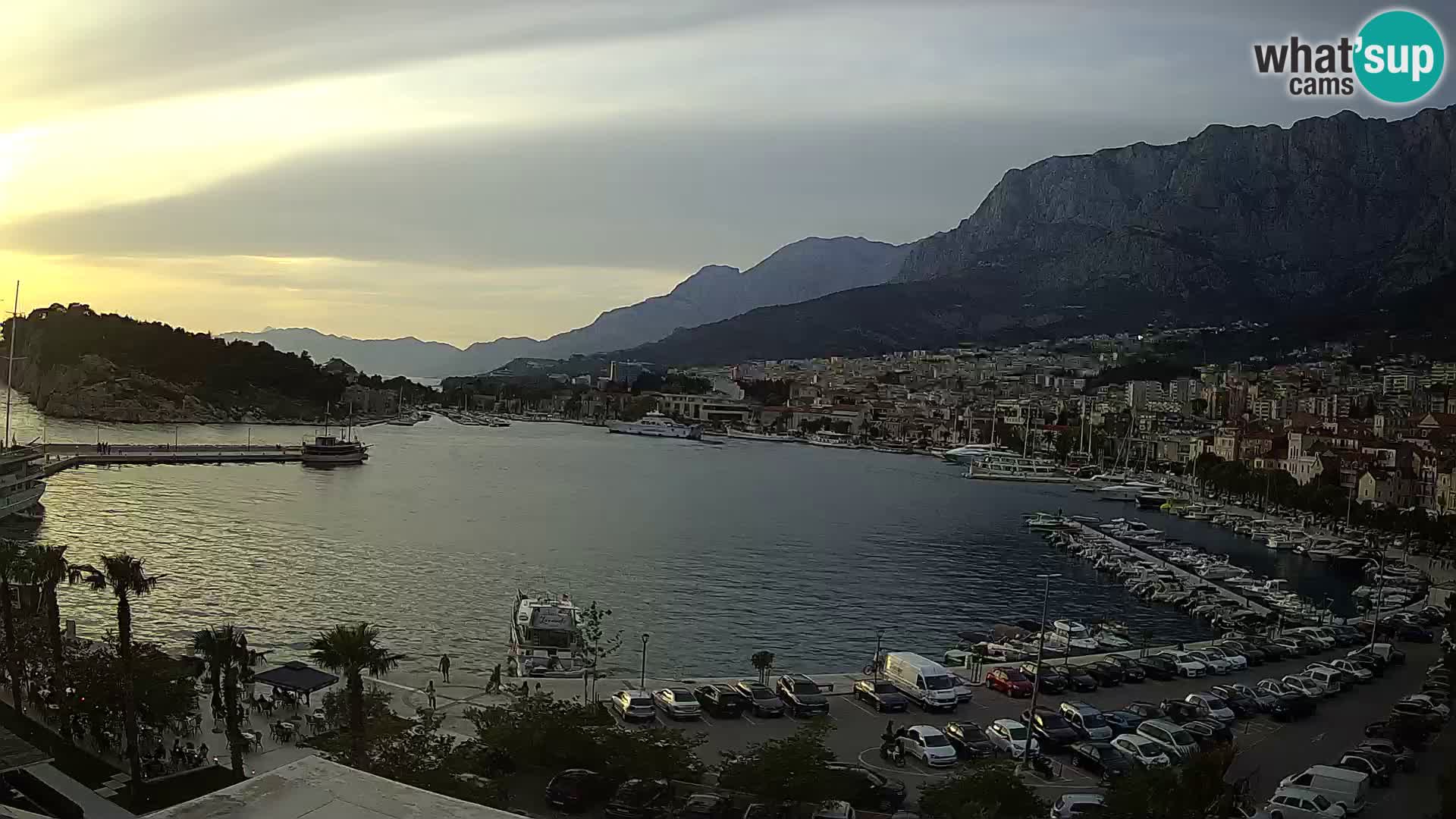 Webcam Makarska ‘s seaside promenade