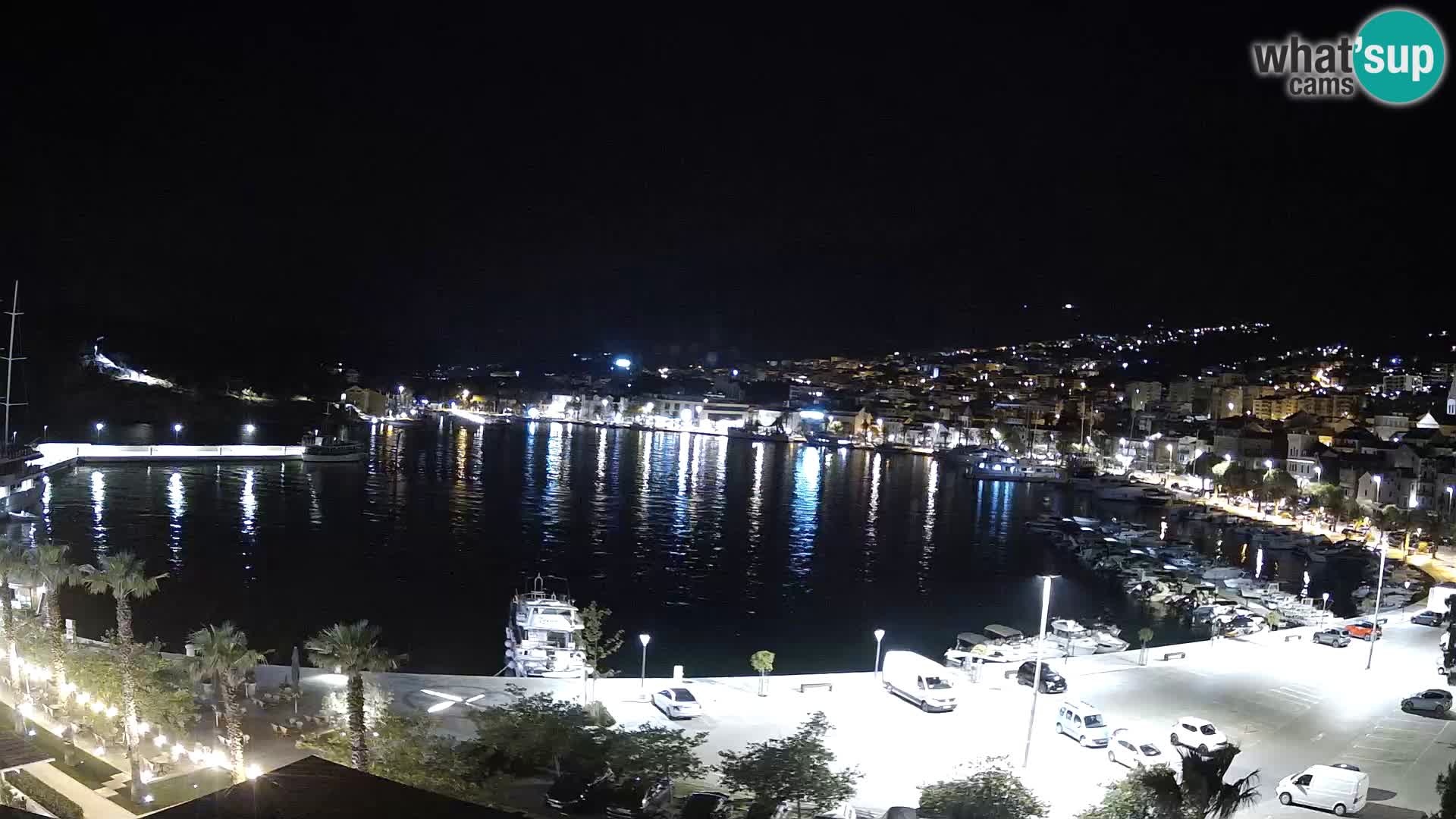 Webcam Makarska promenade de bord de mer