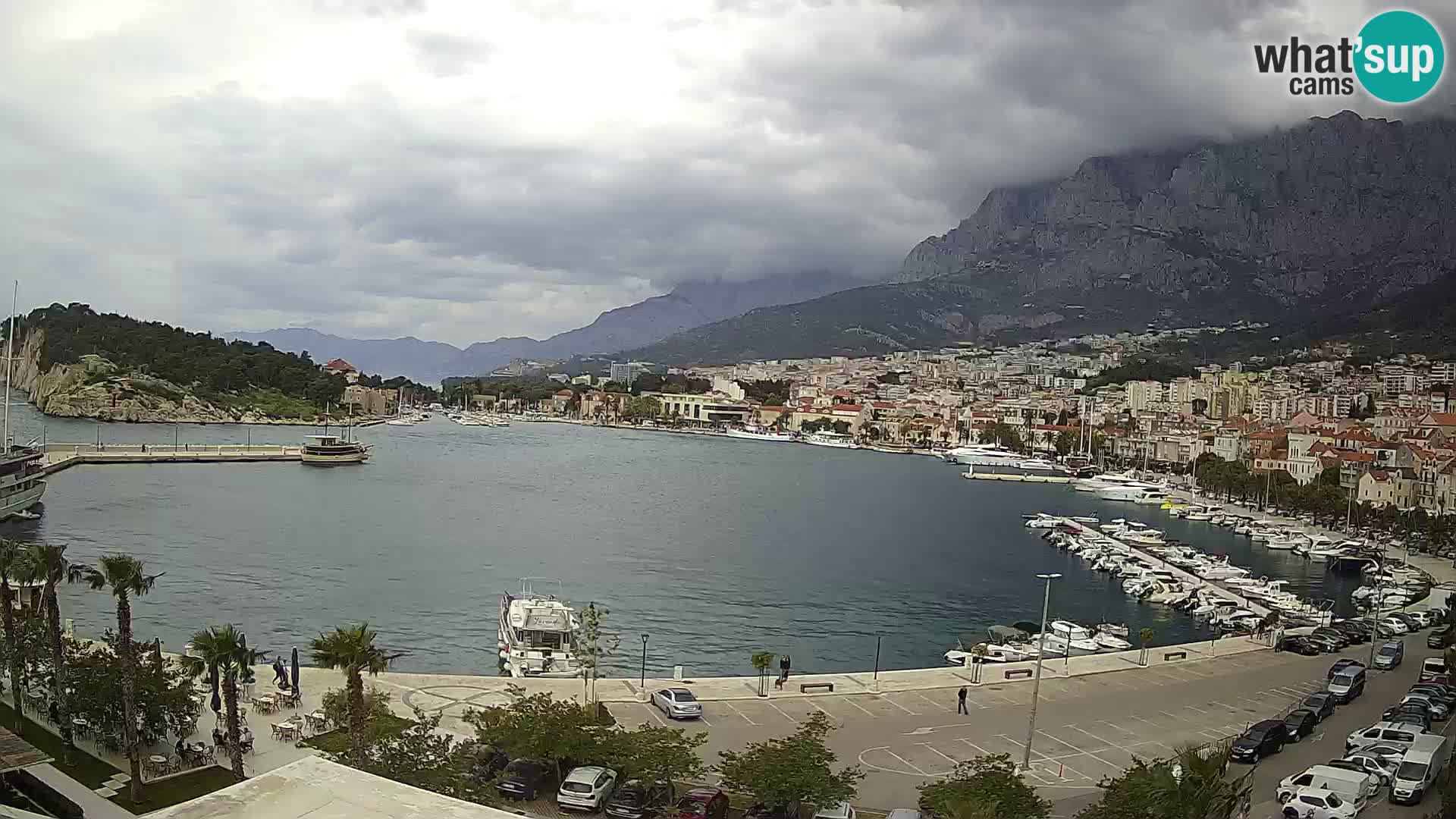 Webcam Makarska ‘s seaside promenade