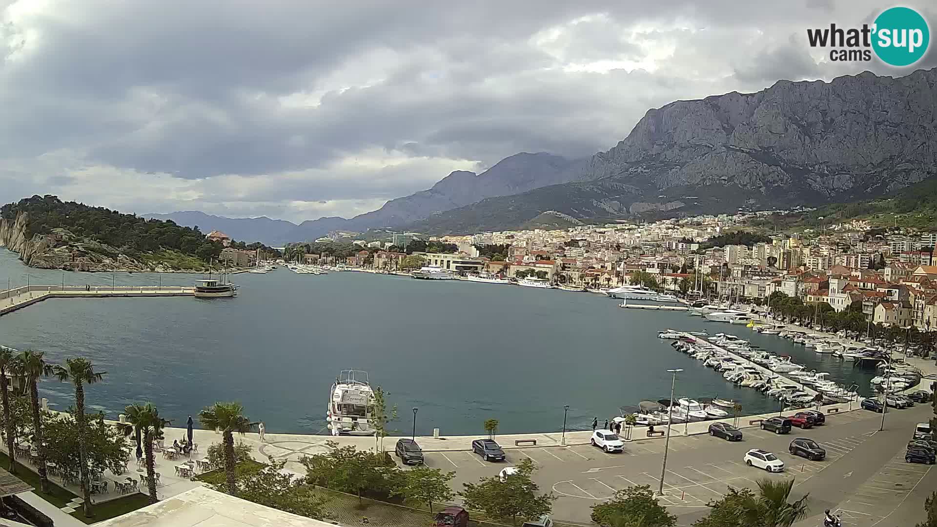 Webcam Makarska ‘s seaside promenade