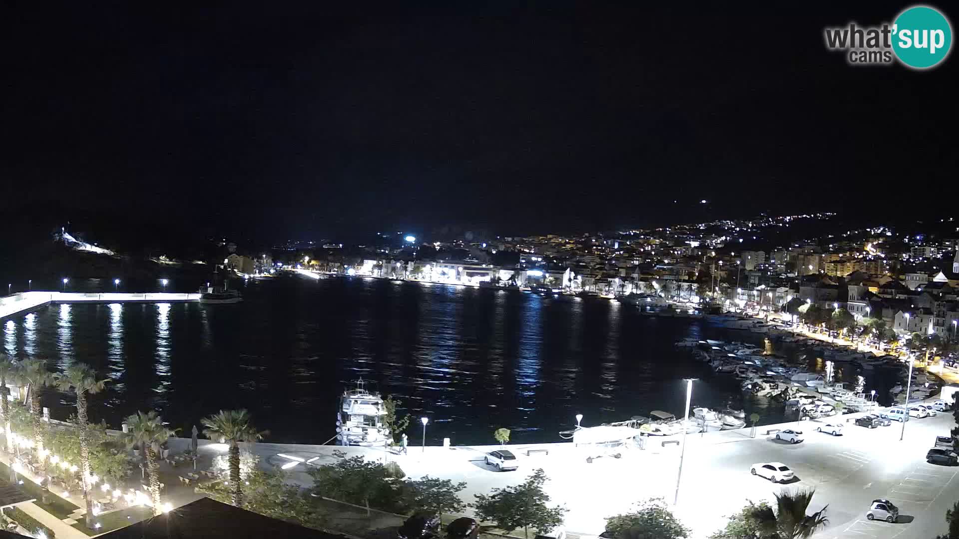 Webcam Makarska promenade de bord de mer