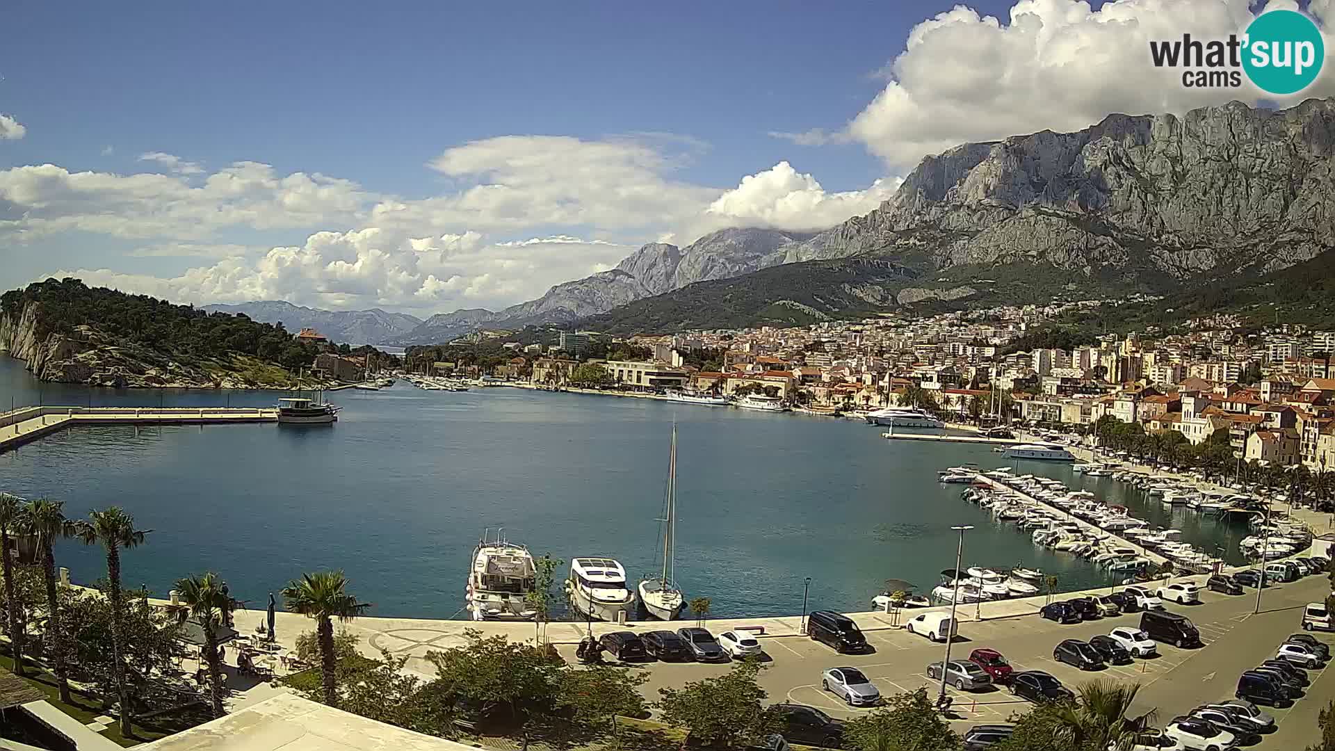 Webcam Makarska ‘s seaside promenade