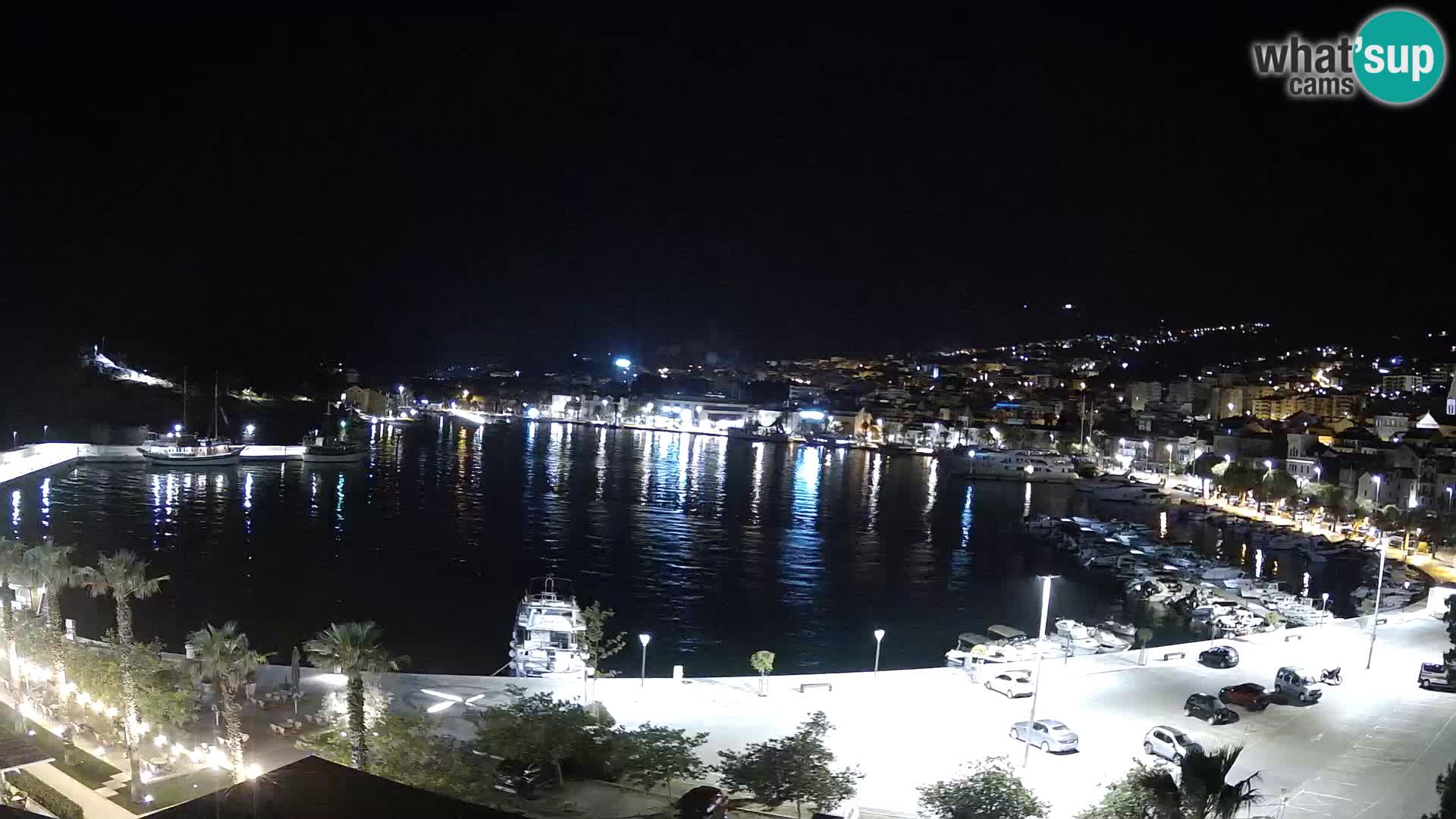 Webcam Makarska promenade de bord de mer