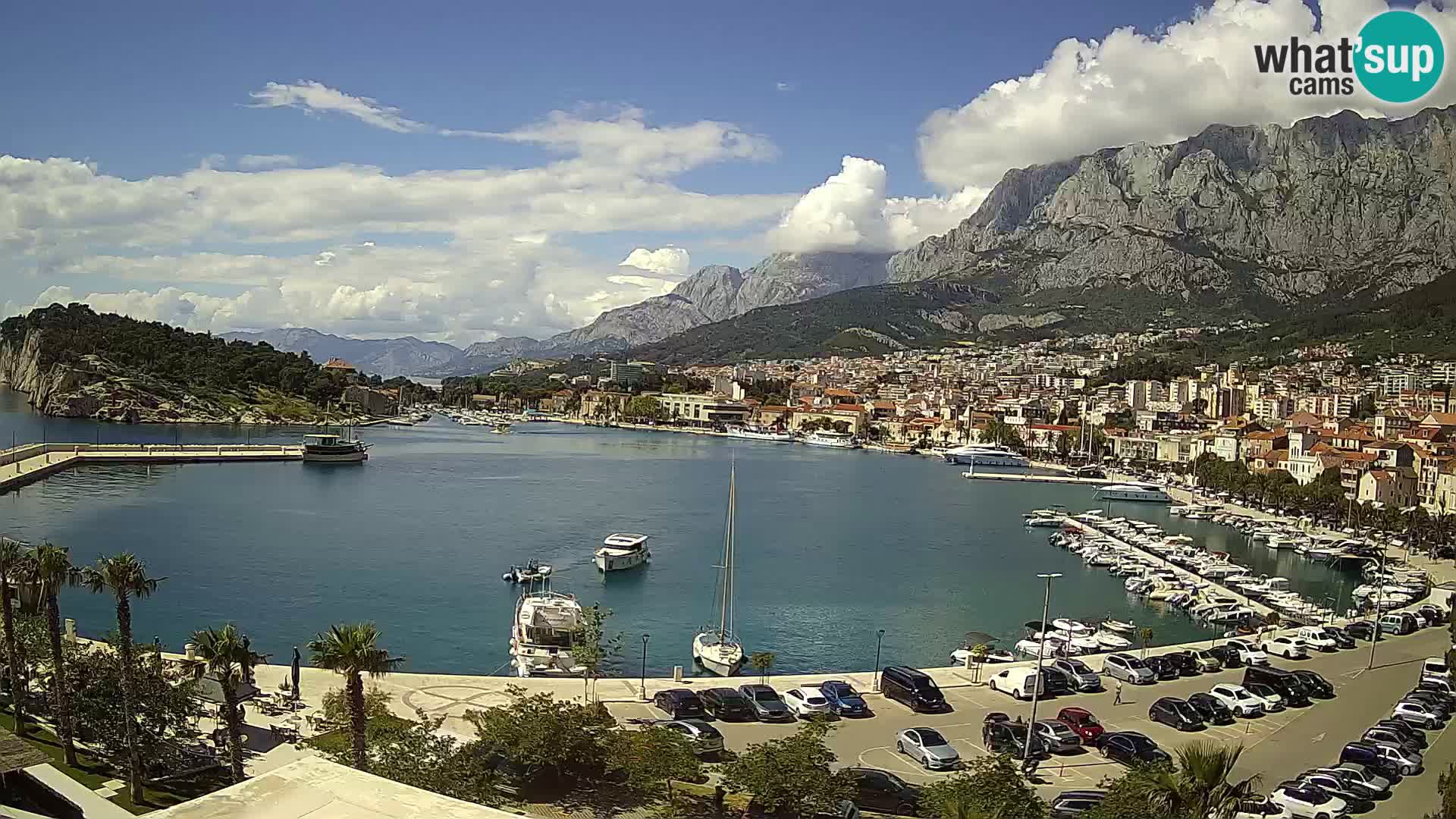 Webcam Makarska ‘s seaside promenade