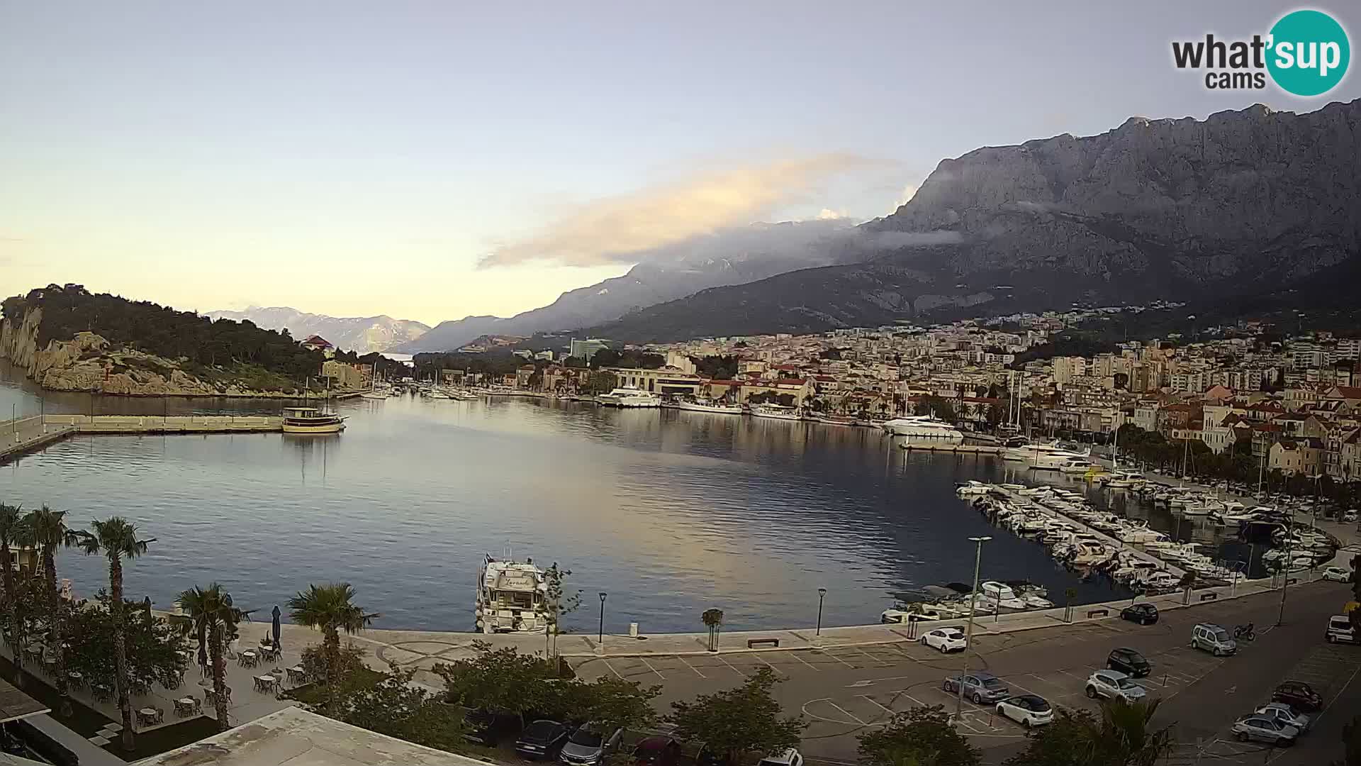 Webcam Makarska ‘s seaside promenade