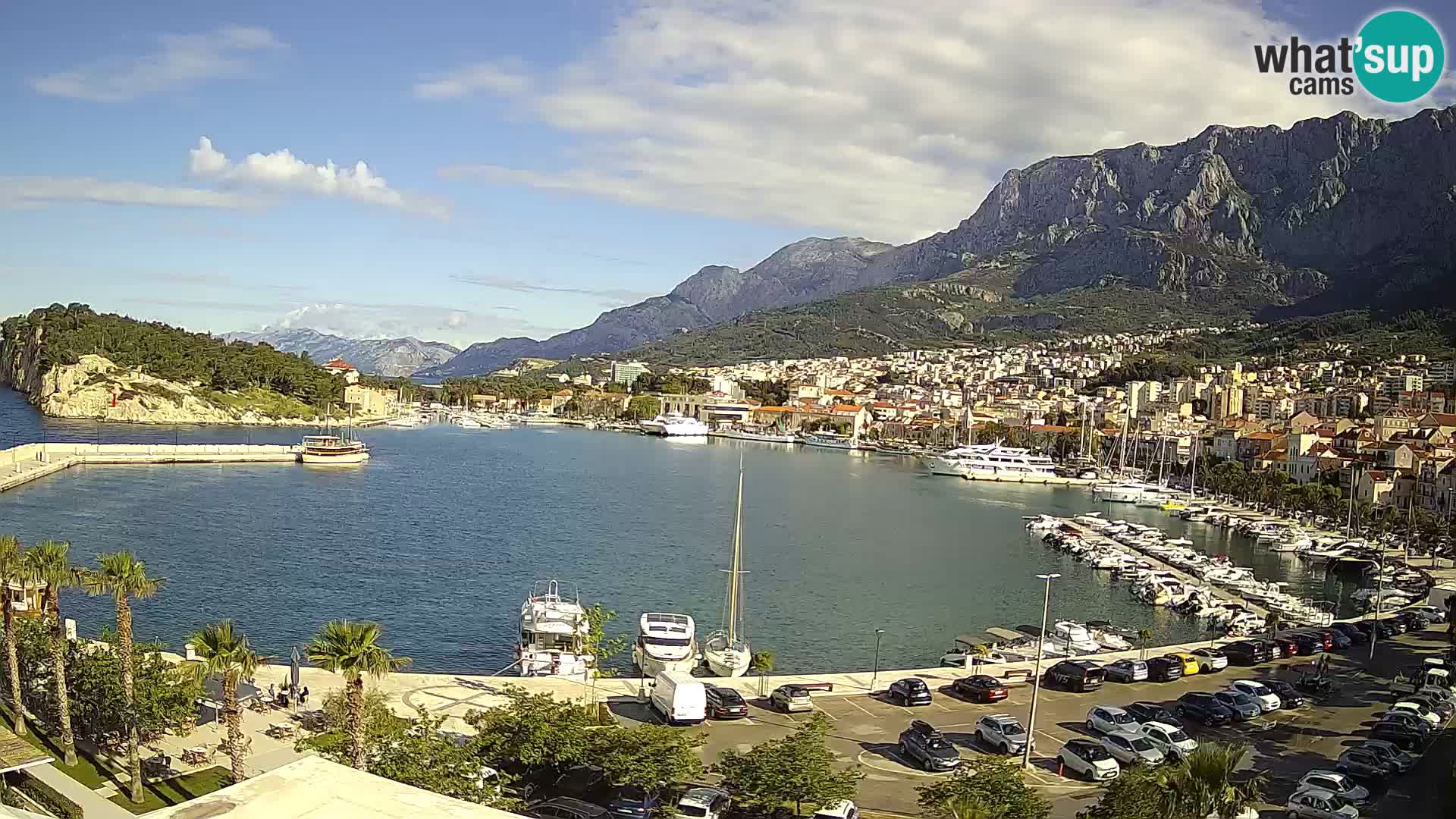 Webcam Makarska ‘s seaside promenade
