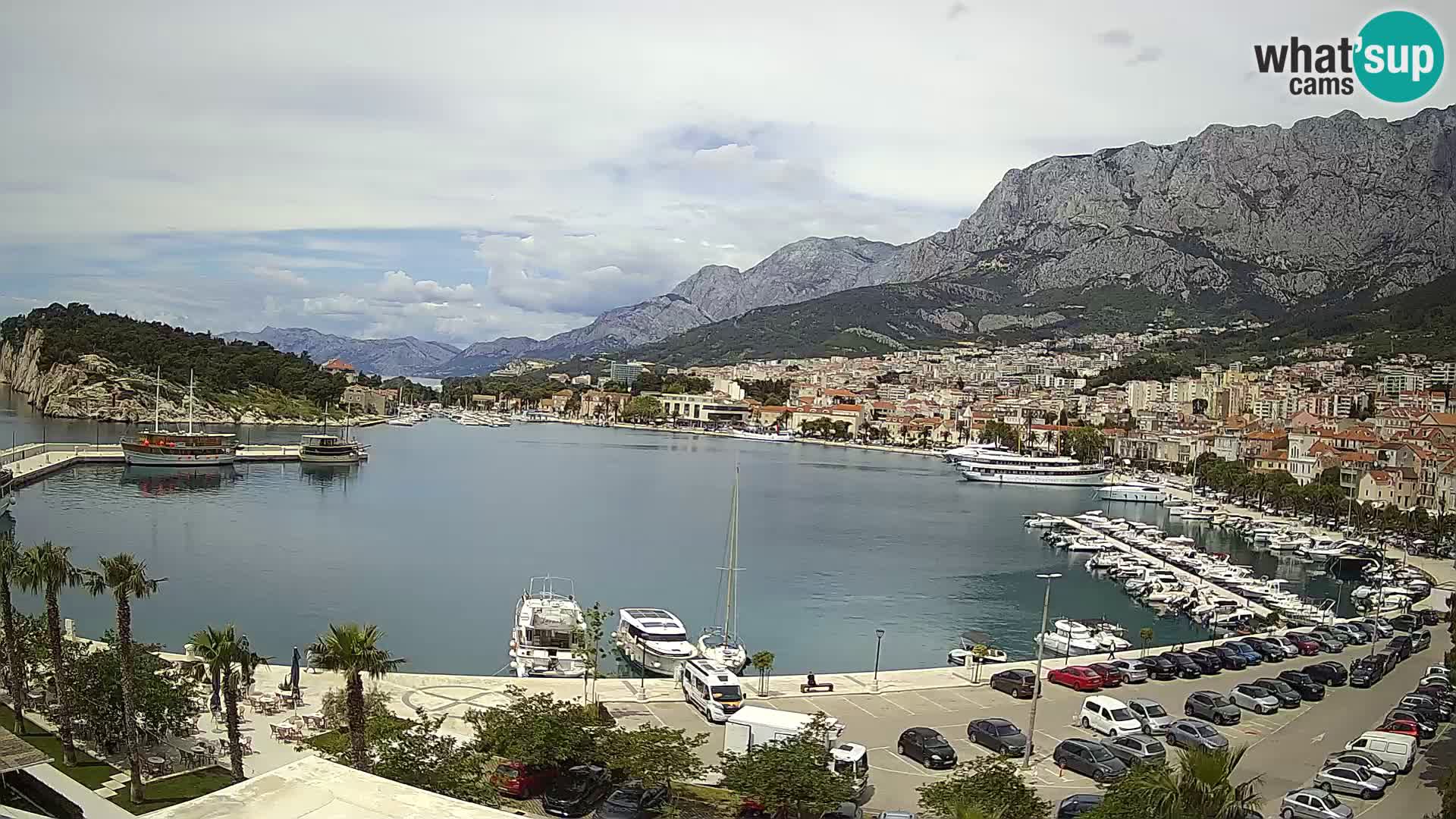 Webcam Makarska ‘s seaside promenade
