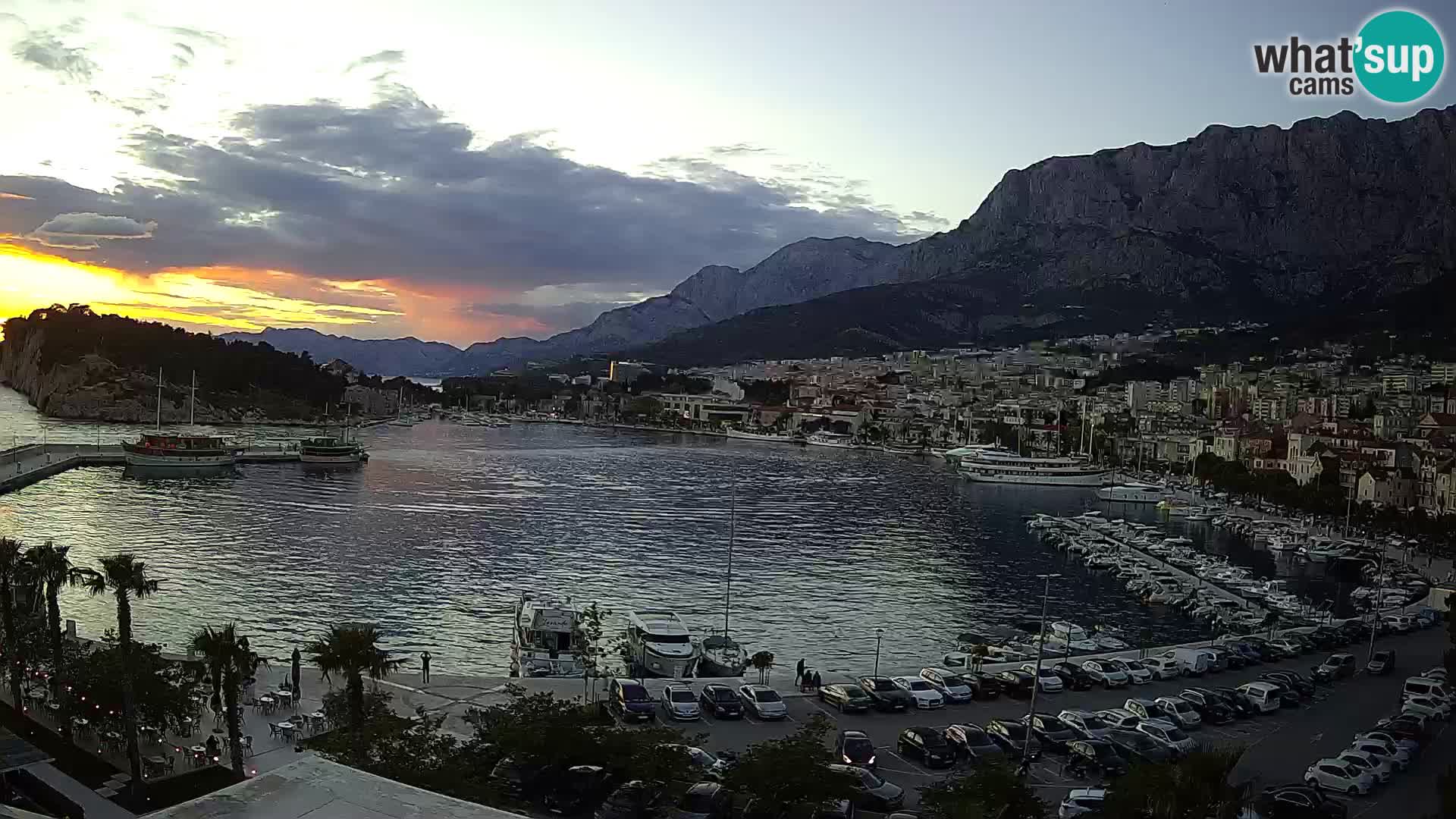 Webcam Makarska ‘s seaside promenade