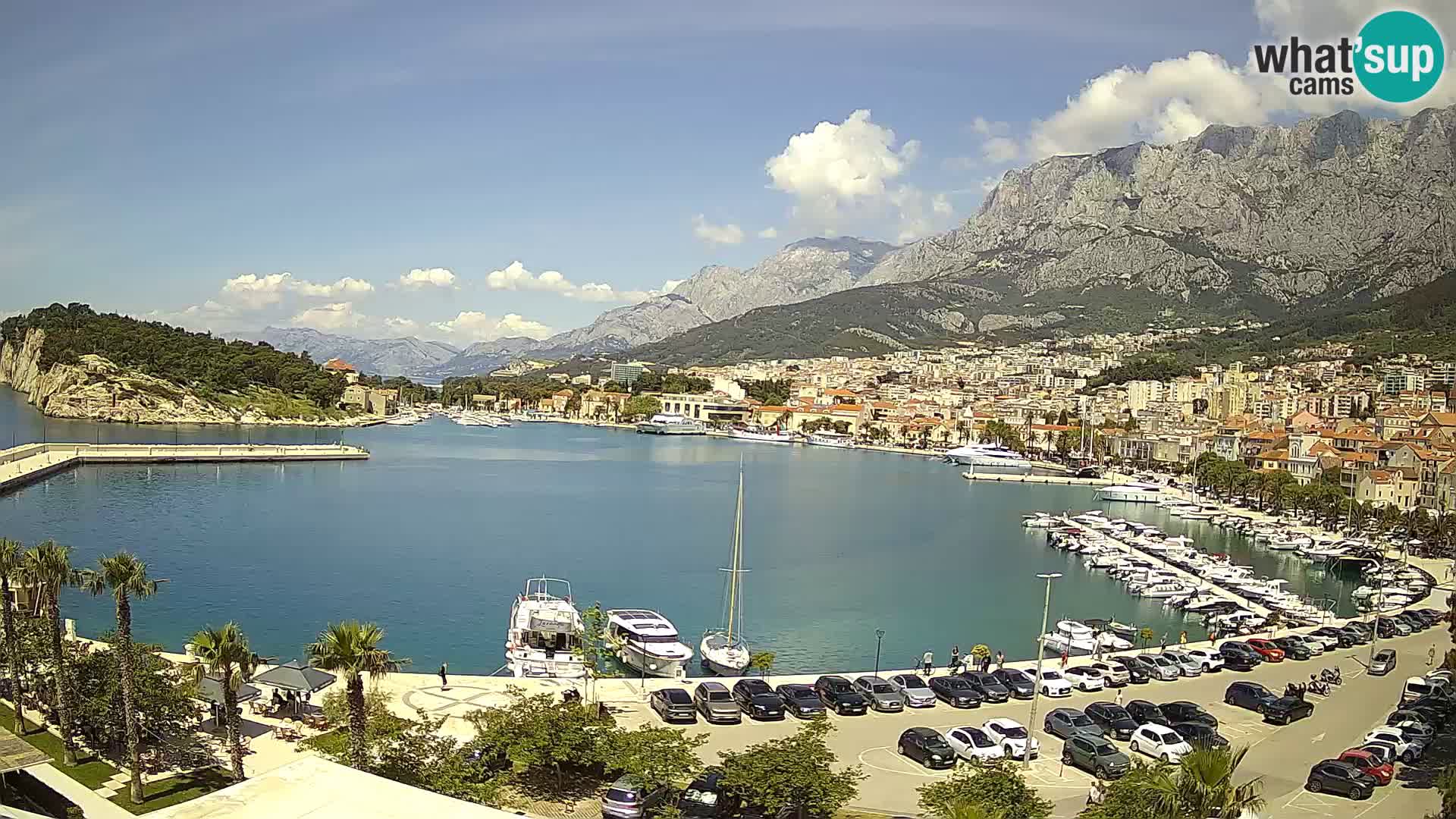 Webcam Makarska ‘s seaside promenade
