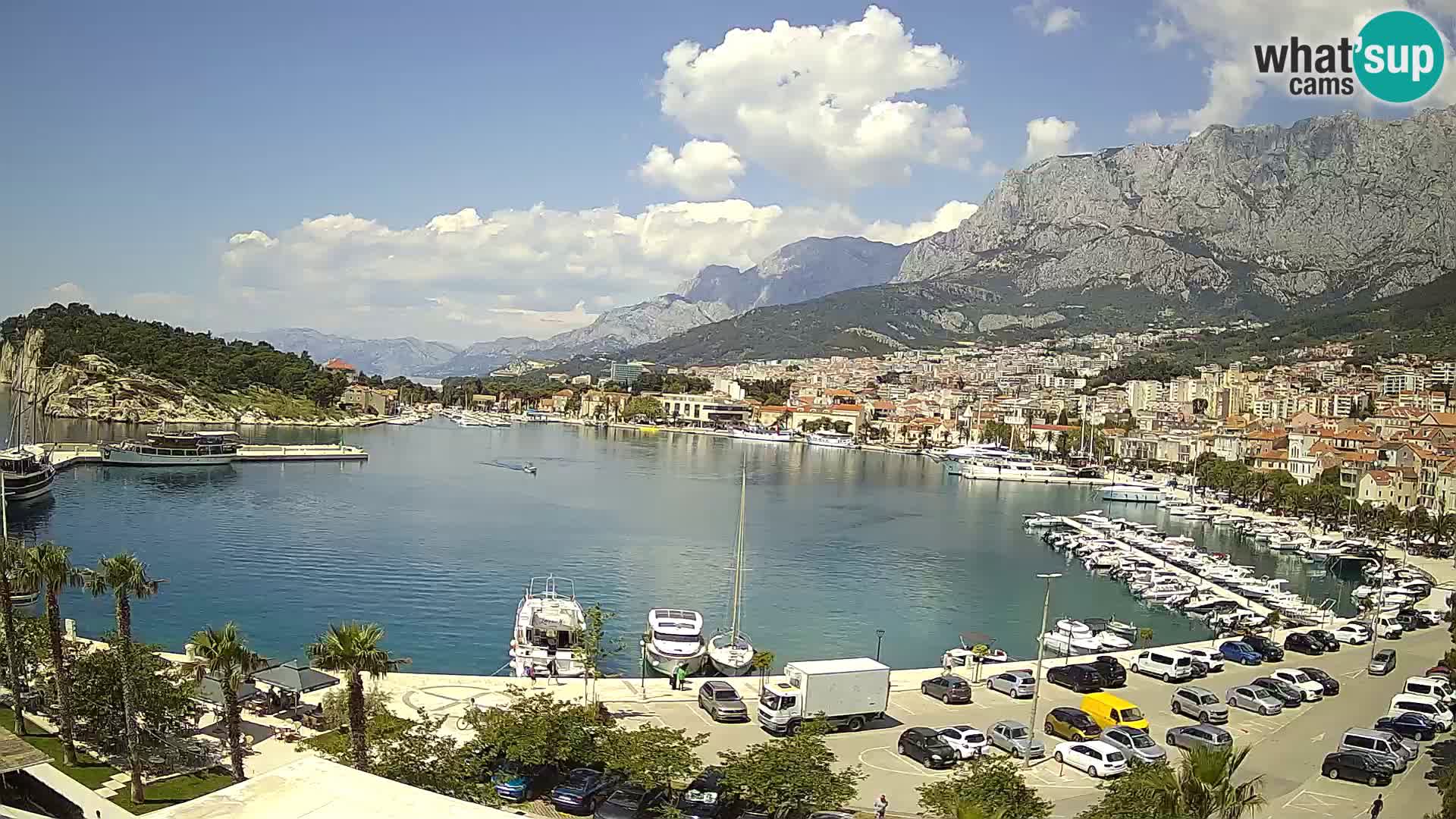 Webcam Makarska ‘s seaside promenade