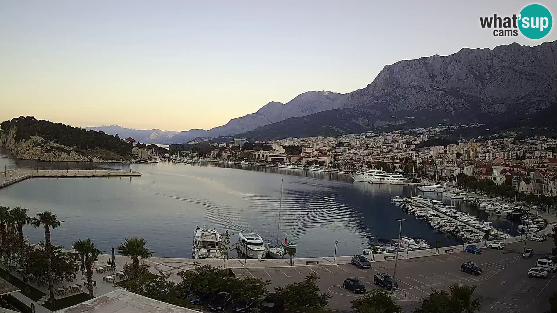 Webcam Makarska ‘s seaside promenade
