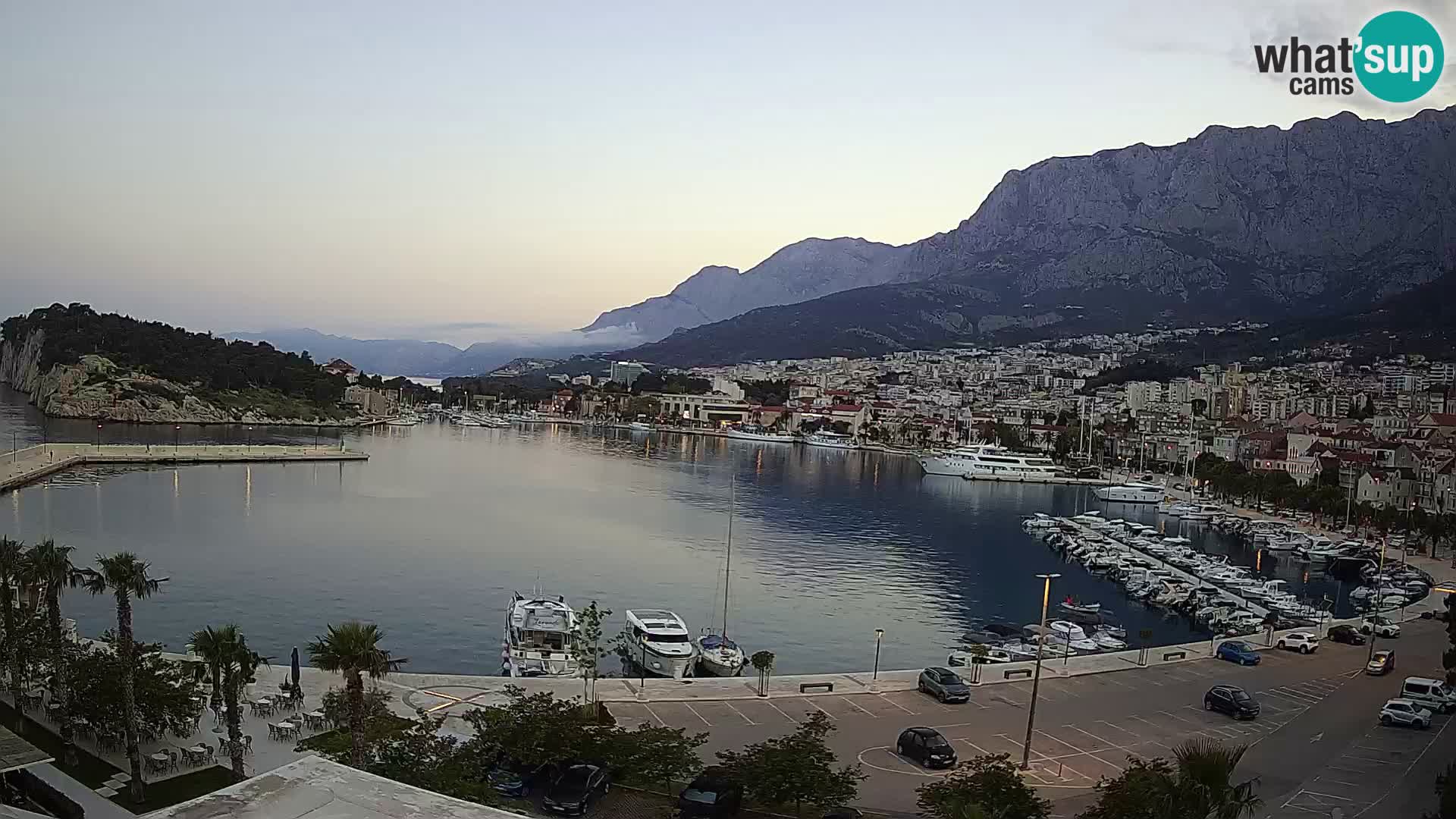 Webcam Makarska ‘s seaside promenade
