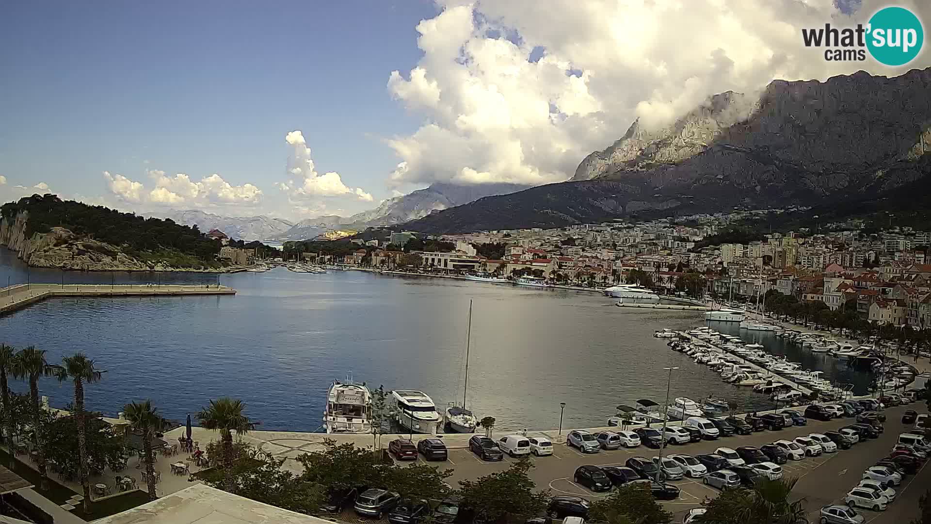 Webcam Makarska promenade de bord de mer