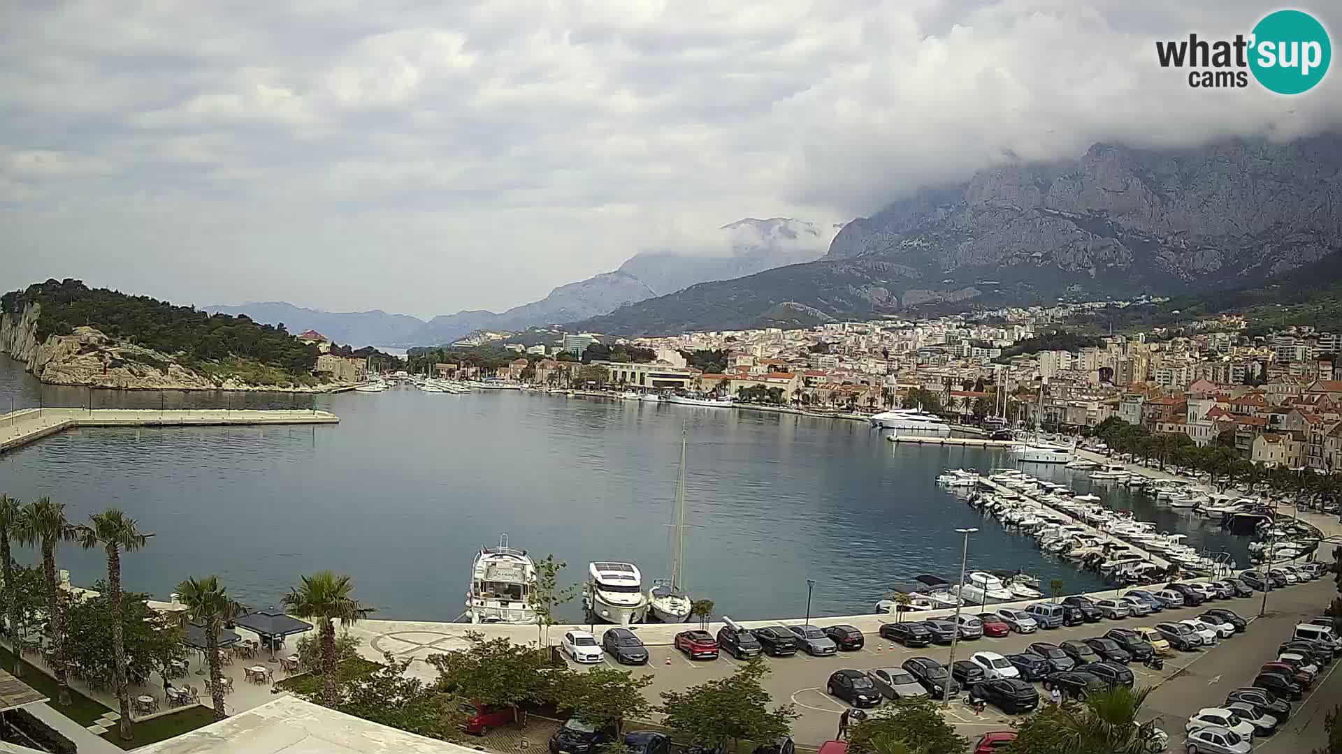 Webcam Makarska ‘s seaside promenade