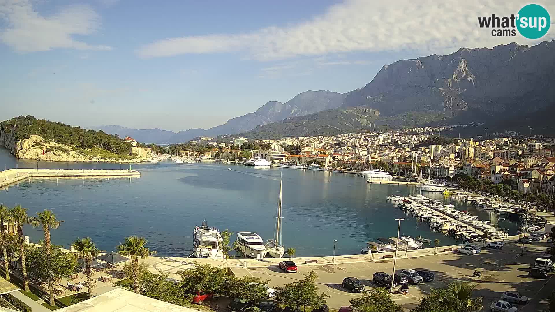 Webcam Makarska ‘s seaside promenade