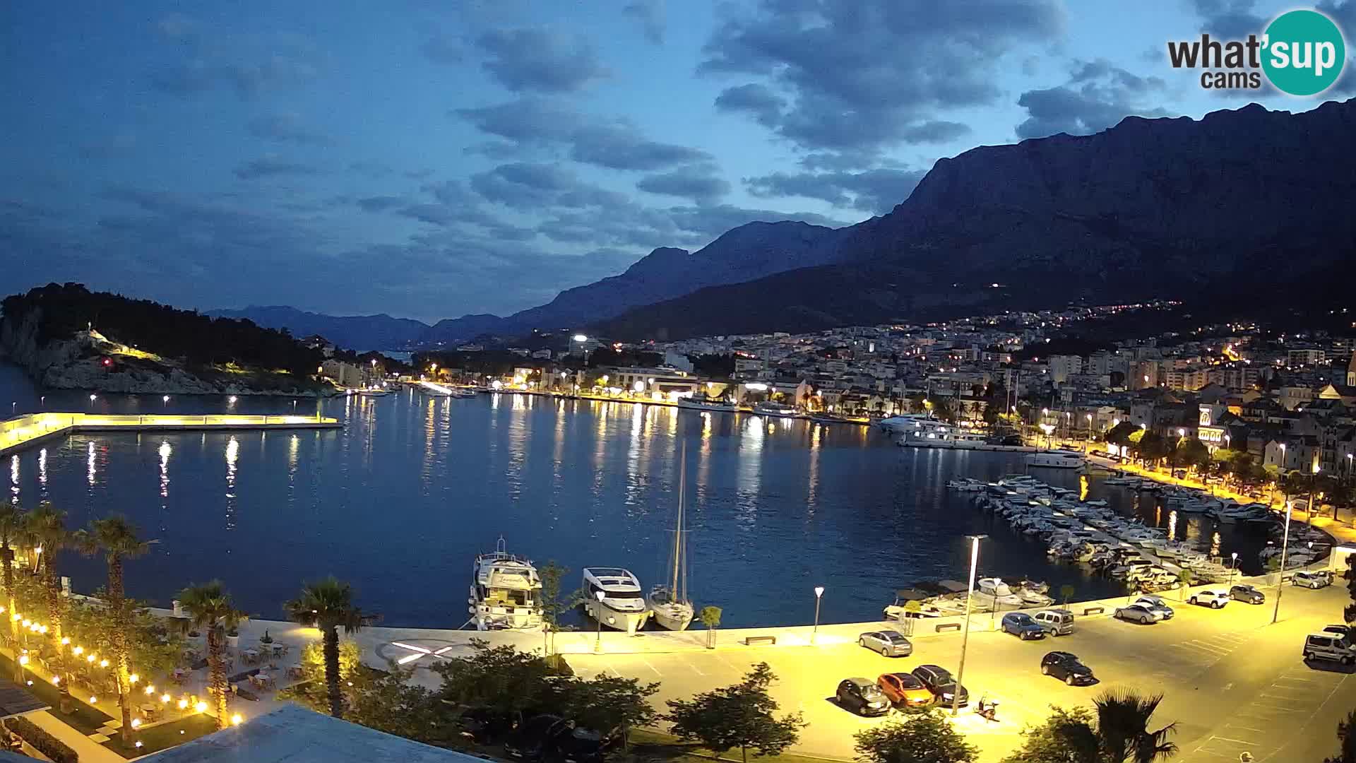 Webcam Makarska ‘s seaside promenade