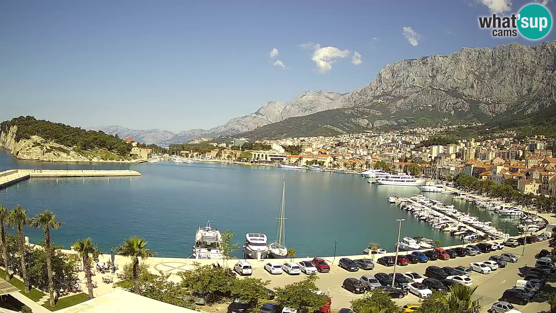 Webcam Makarska ‘s seaside promenade