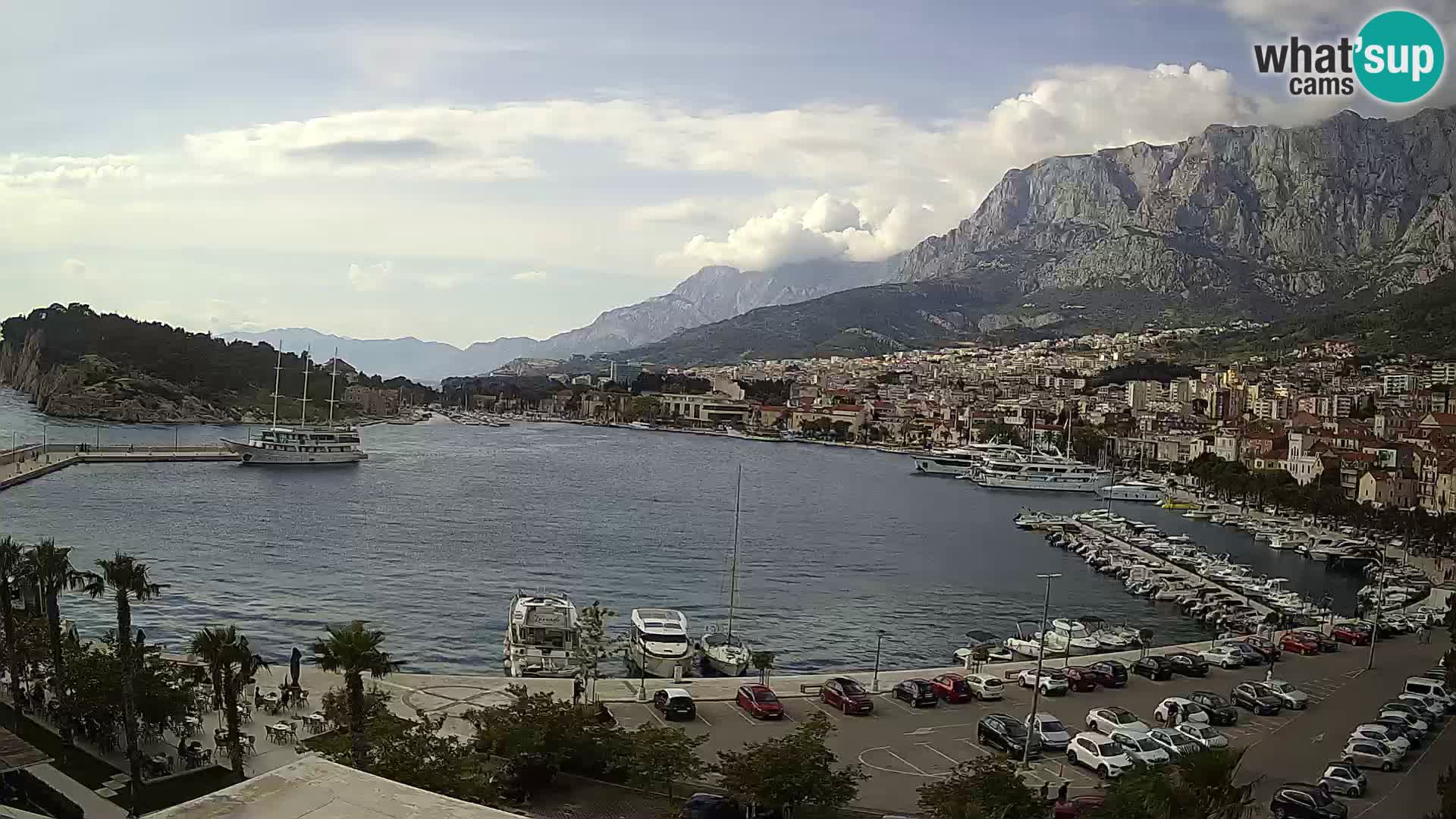 Webcam Makarska ‘s seaside promenade