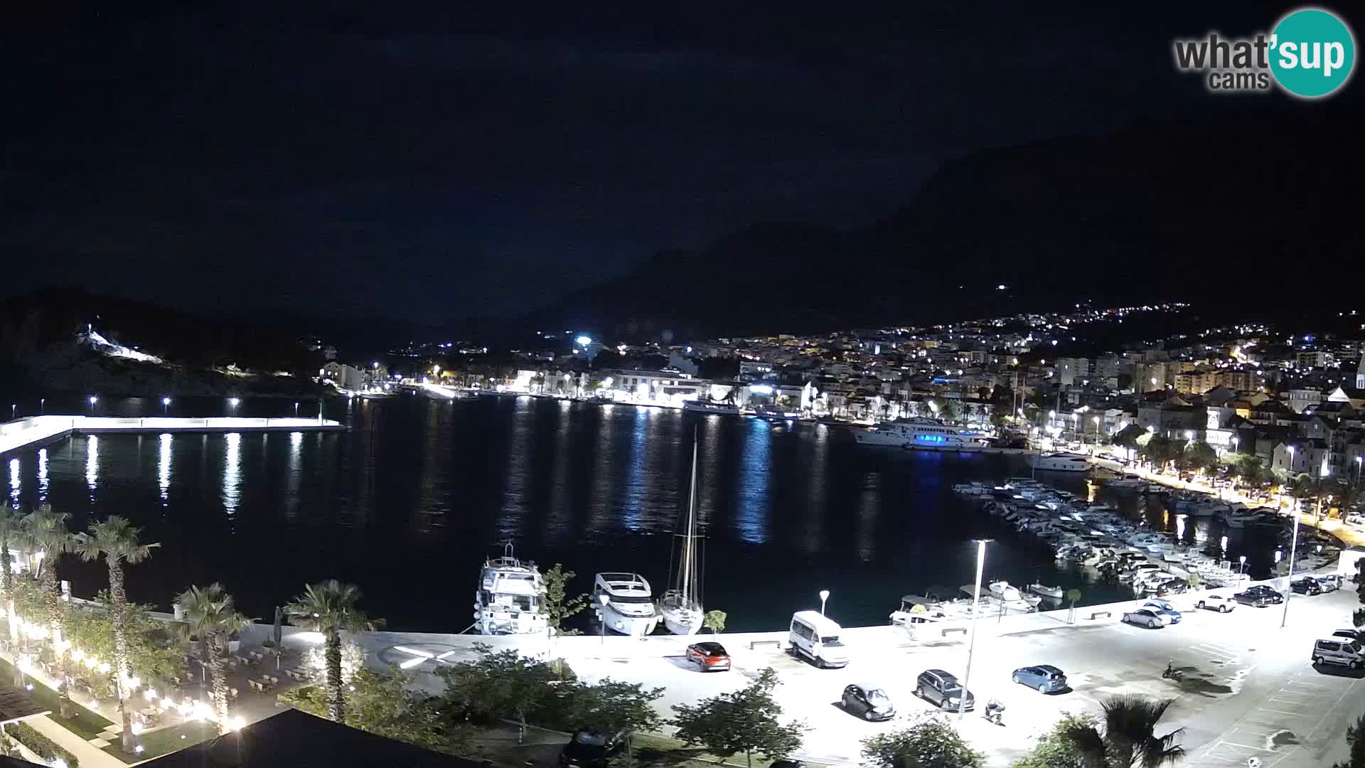Webcam Makarska ‘s seaside promenade