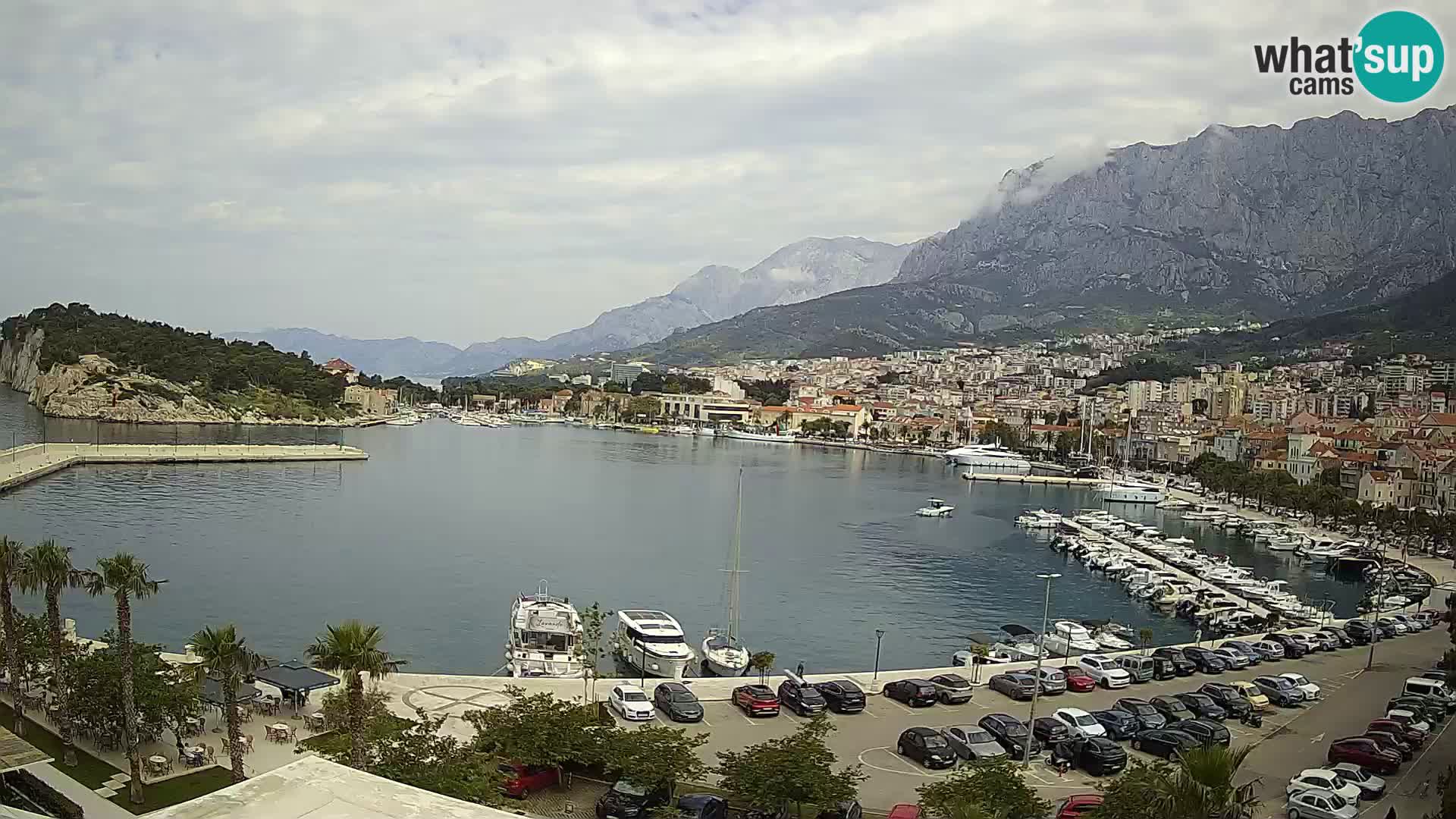 Webcam Makarska ‘s seaside promenade