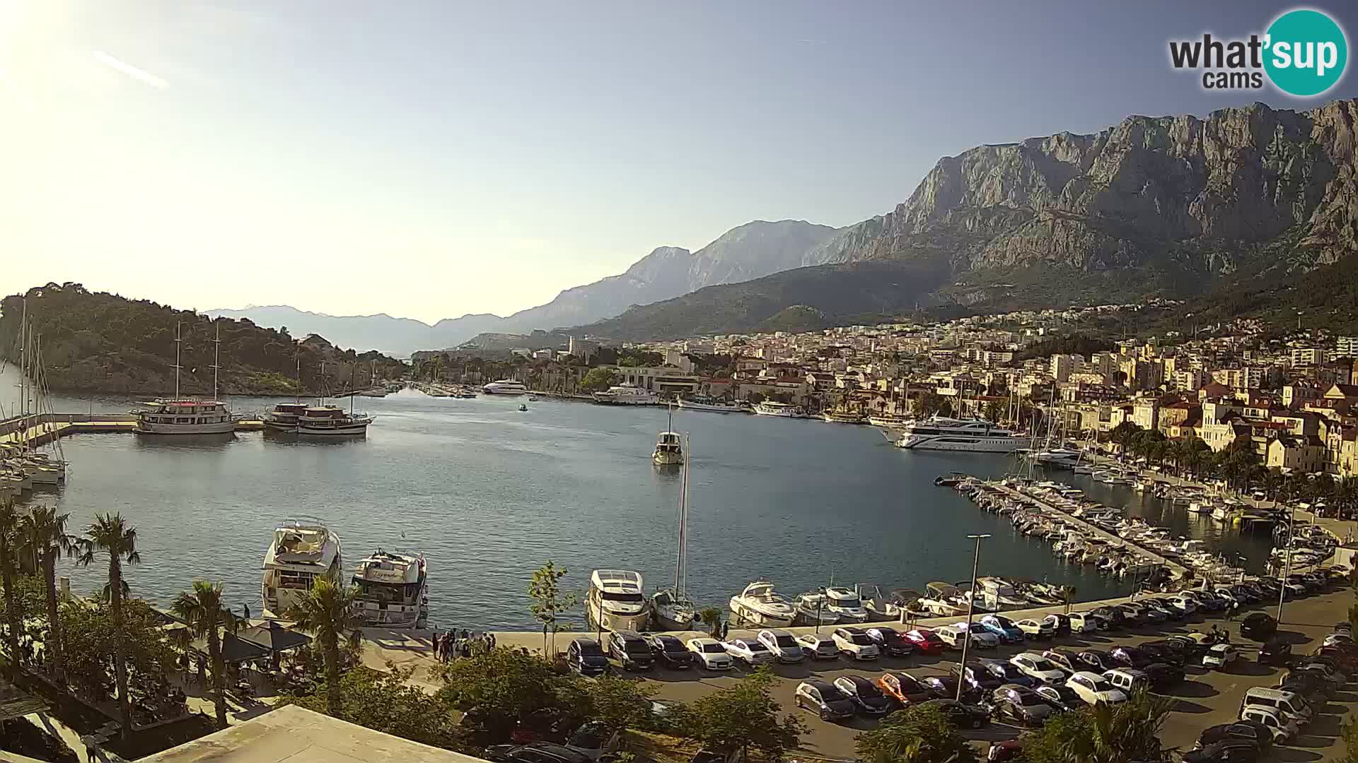 Webcam Makarska ‘s seaside promenade