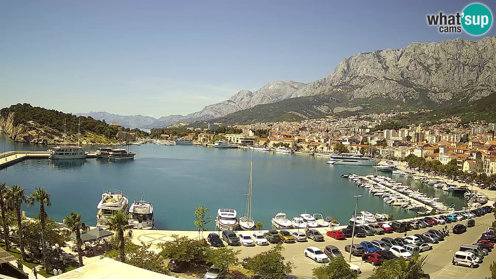 Webcam Makarska ‘s seaside promenade
