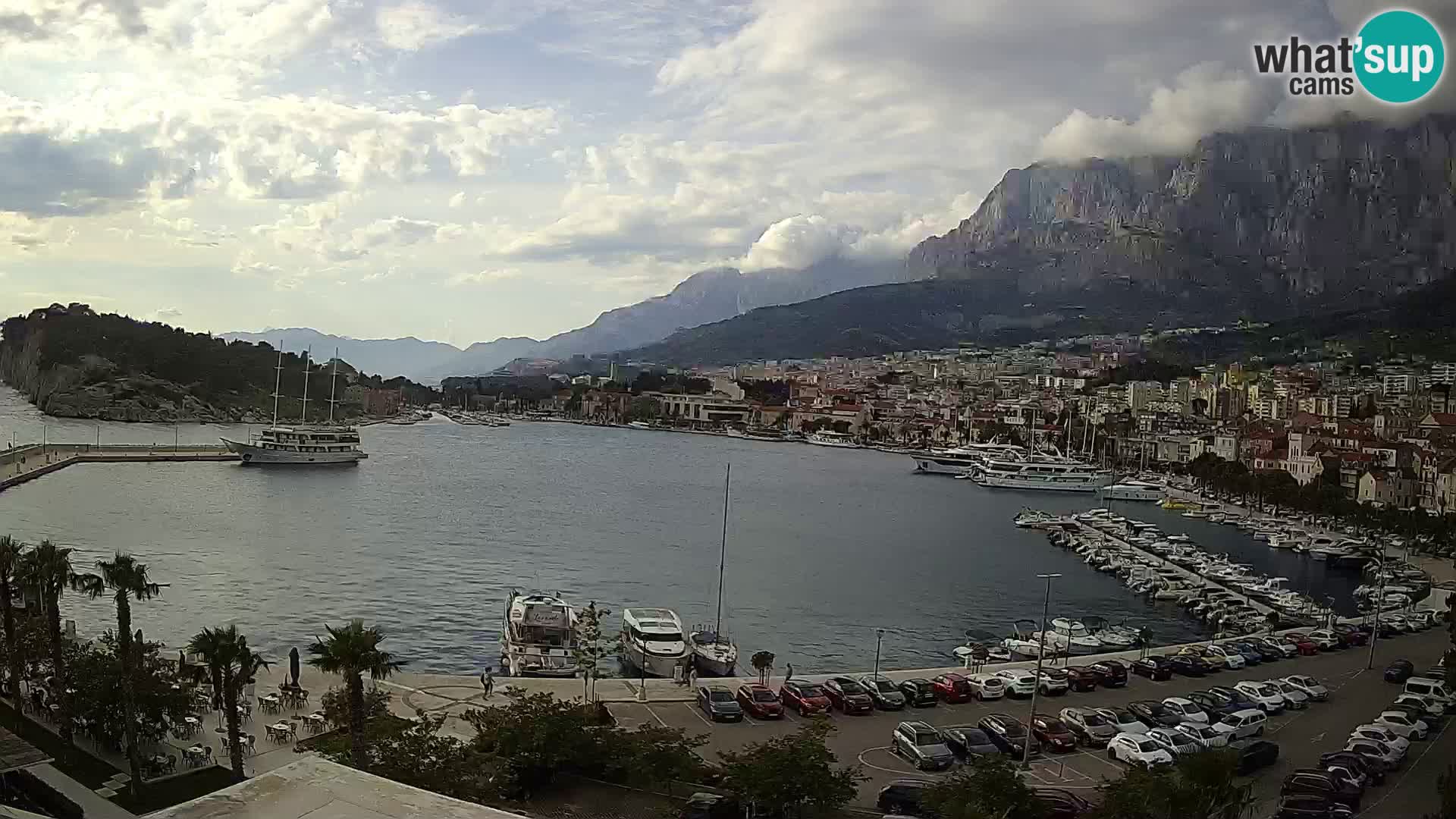 Webcam Makarska ‘s seaside promenade