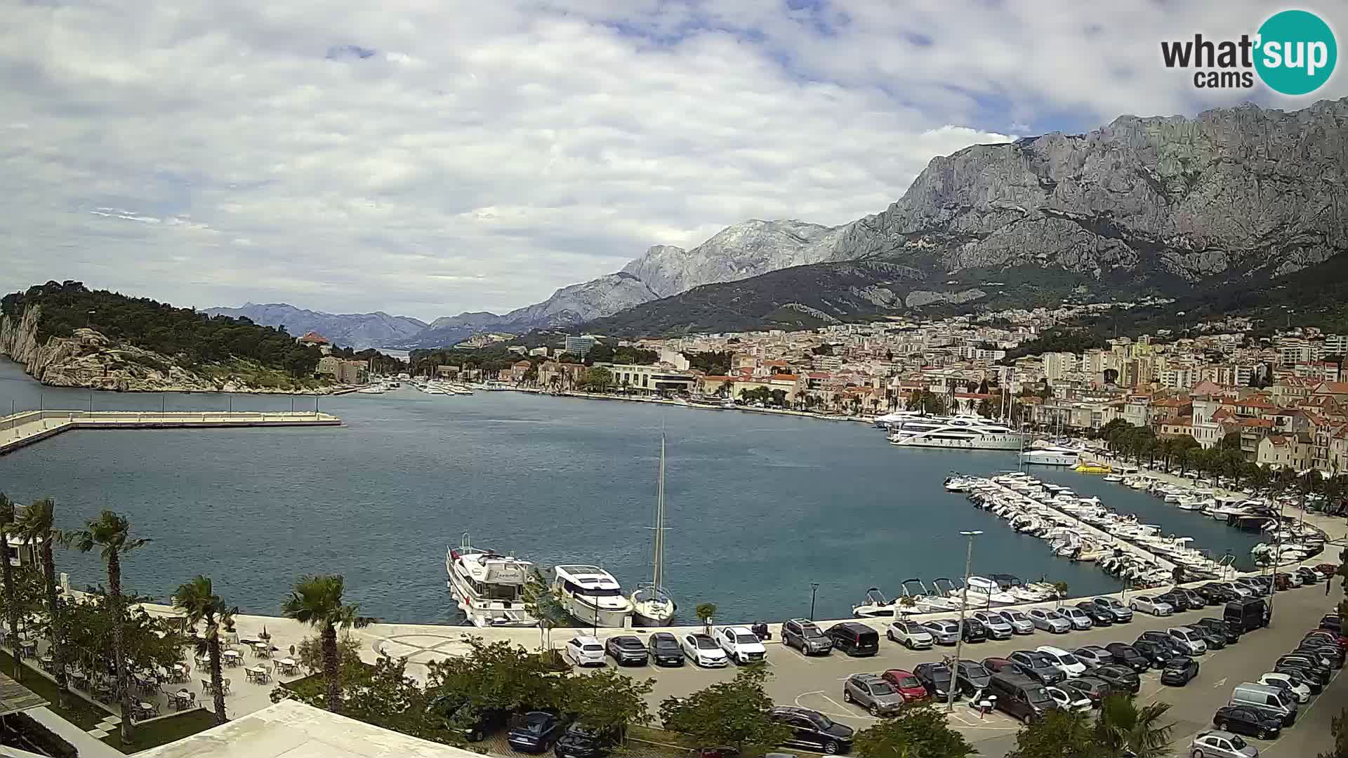 Webcam Makarska ‘s seaside promenade