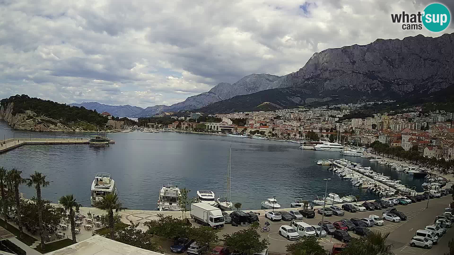Webcam Makarska ‘s seaside promenade