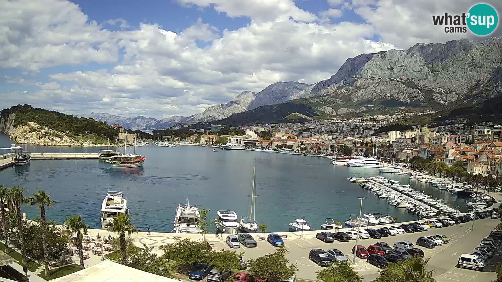 Webcam Makarska ‘s seaside promenade