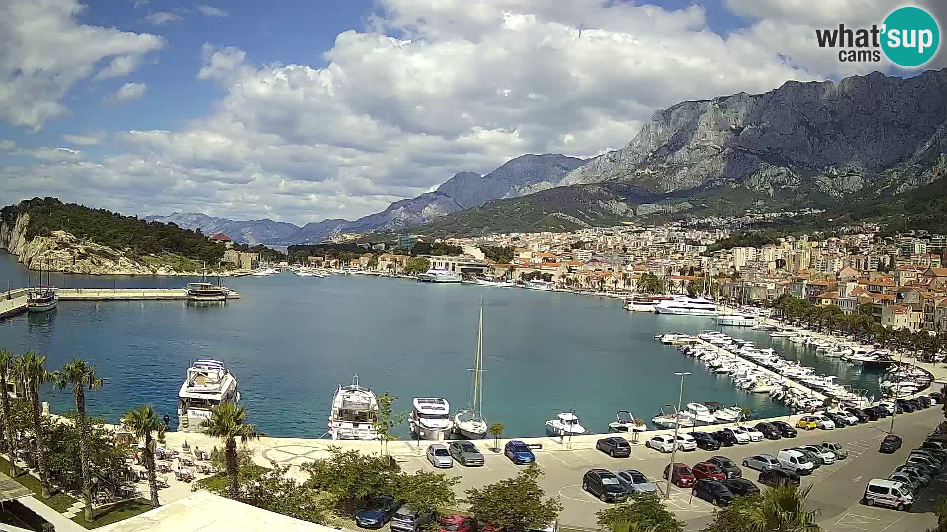 Webcam Makarska ‘s seaside promenade