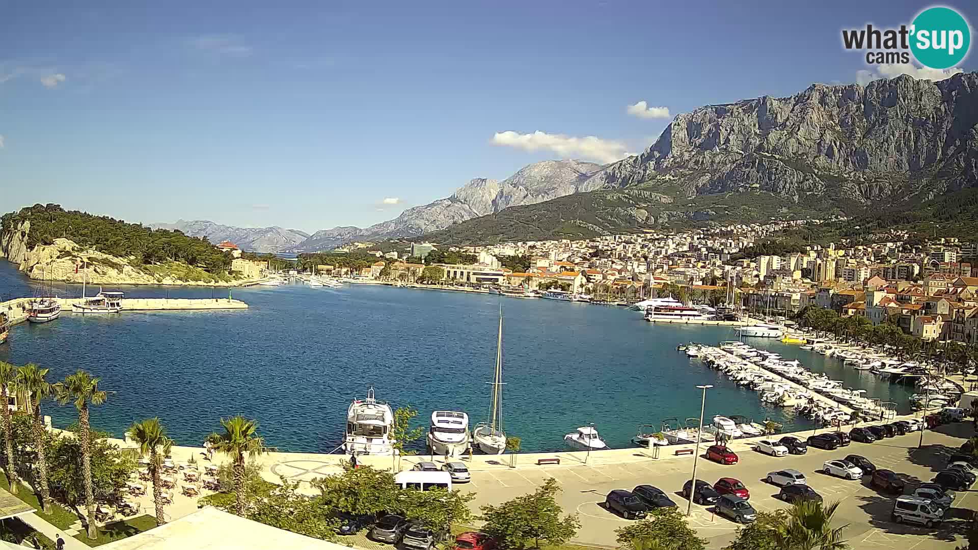Webcam Makarska ‘s seaside promenade