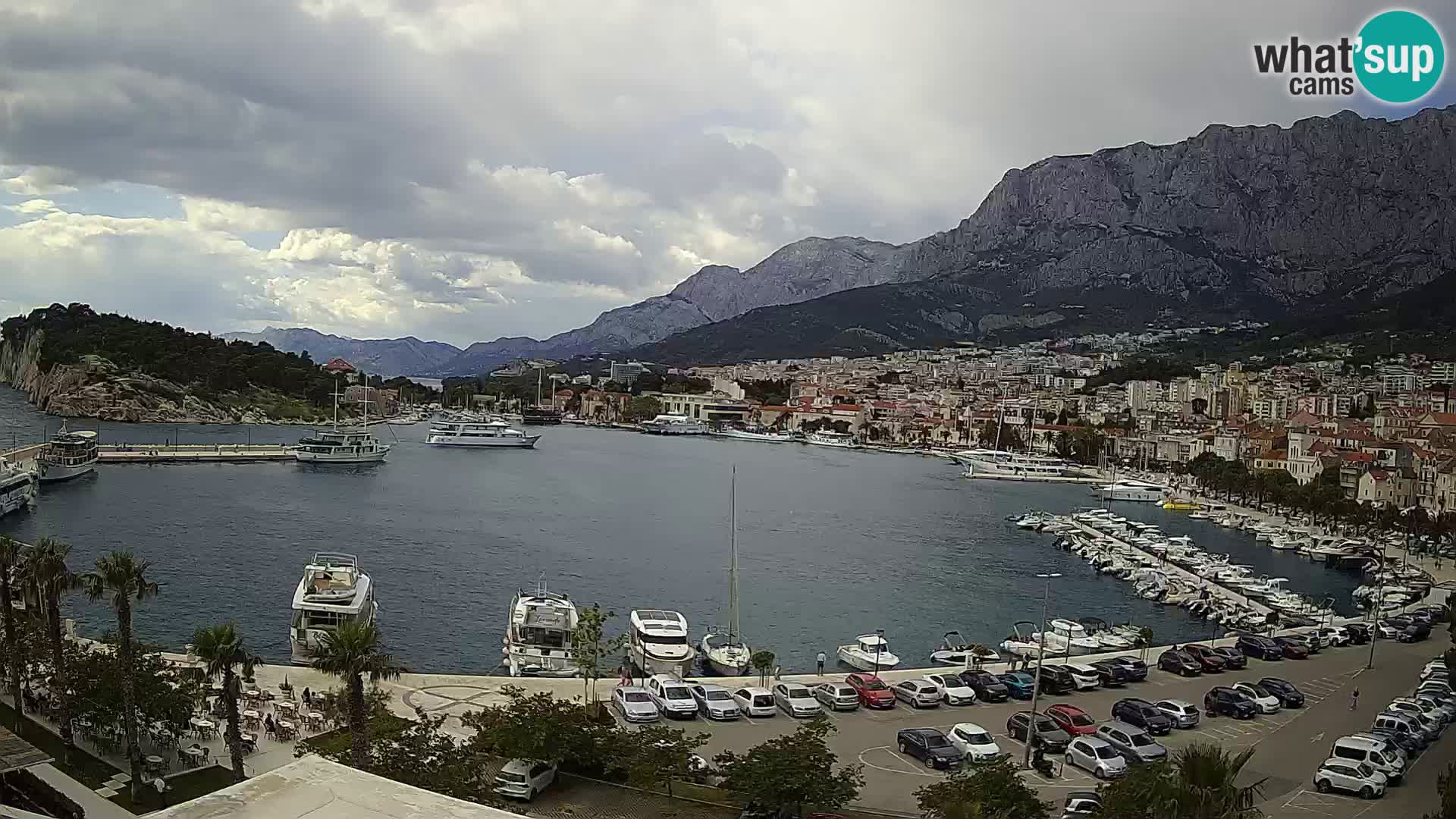 Webcam Makarska ‘s seaside promenade