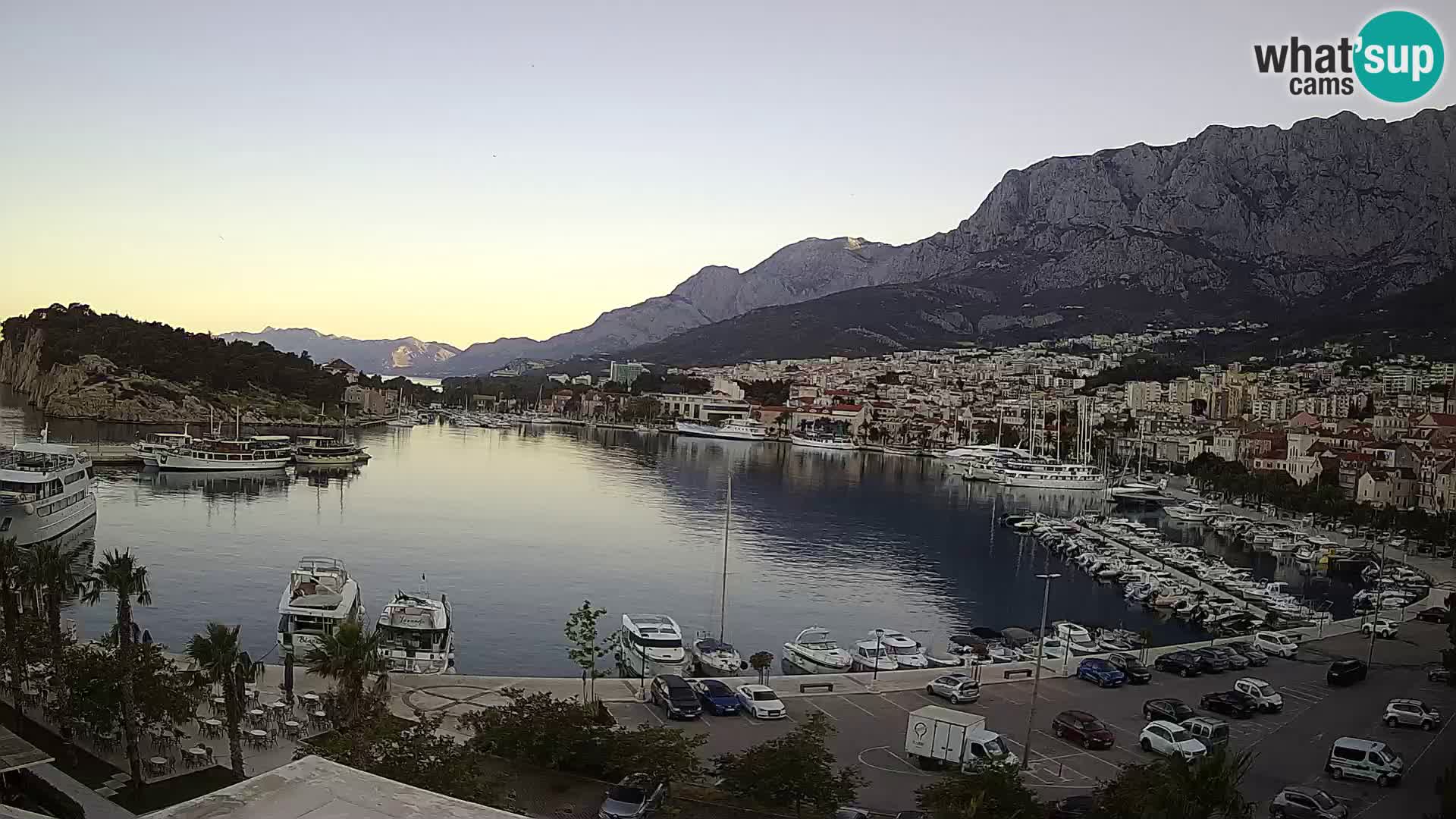 Webcam Makarska ‘s seaside promenade