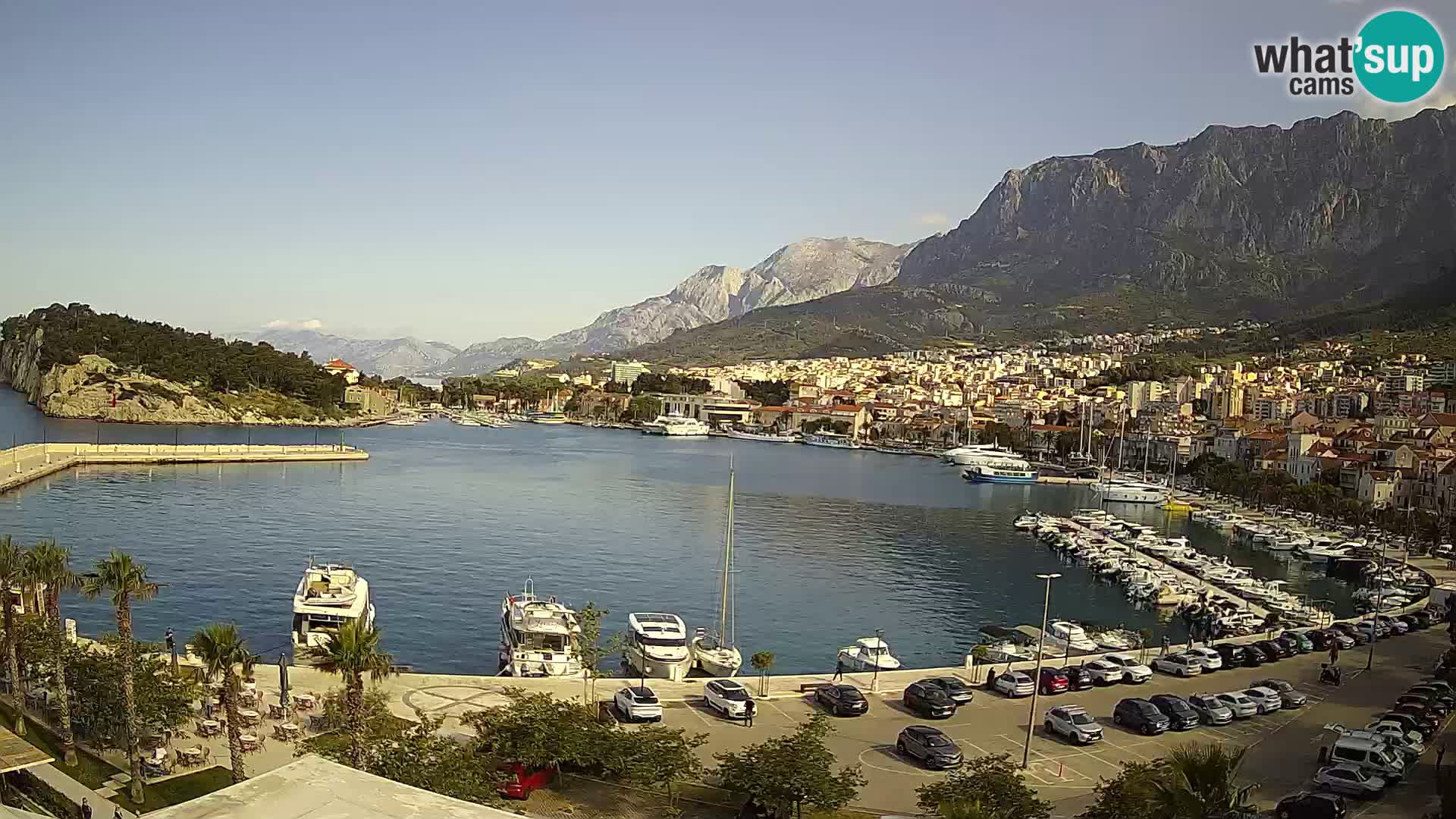 Webcam Makarska ‘s seaside promenade