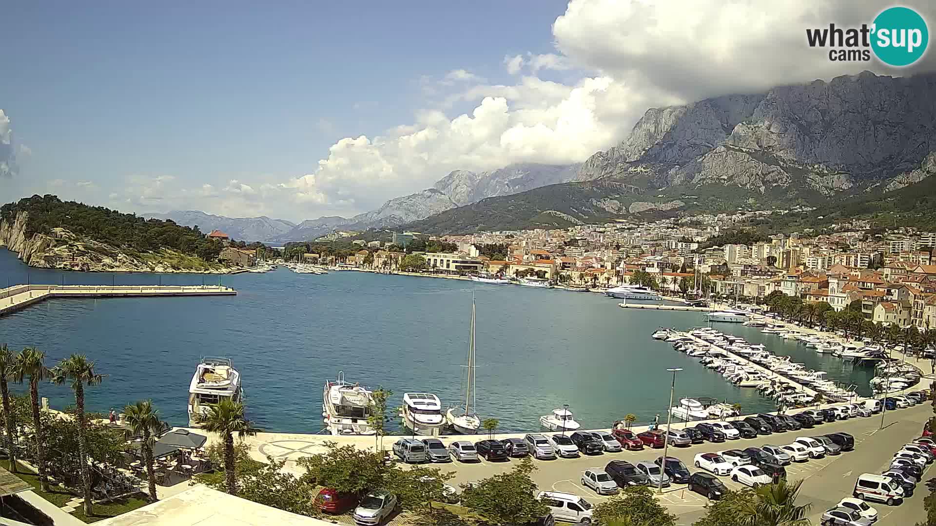 Webcam Makarska ‘s seaside promenade