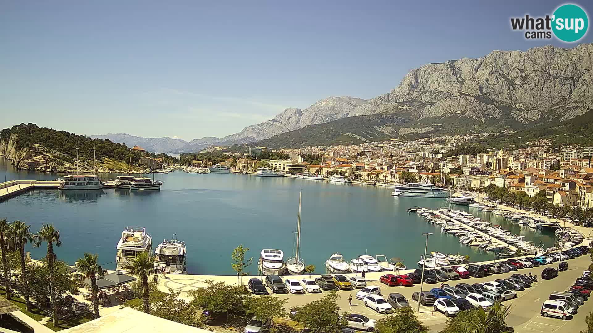 Webcam Makarska ‘s seaside promenade