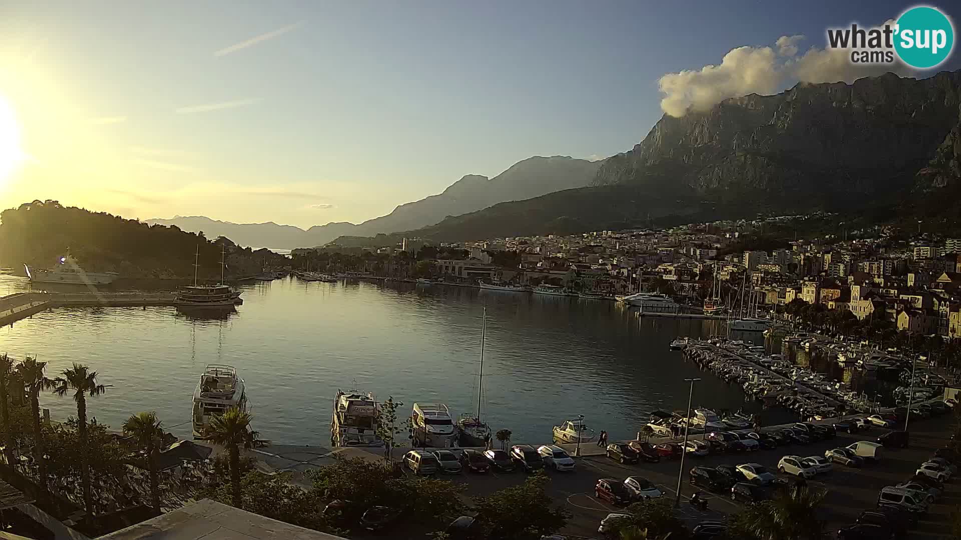 Webcam Makarska ‘s seaside promenade