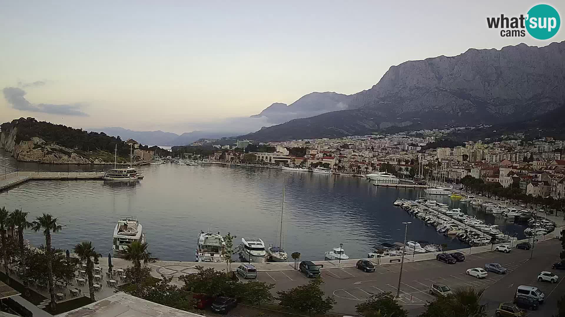Webcam Makarska ‘s seaside promenade